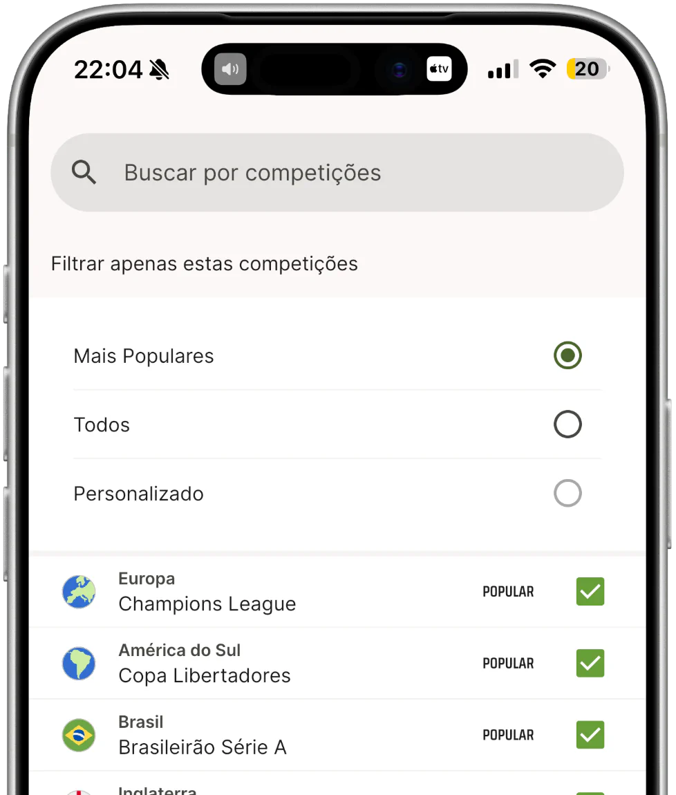 CardapioFC Leagues screenshot