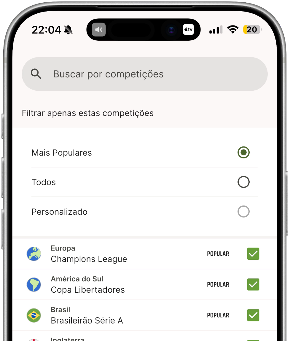 CardapioFC Leagues screenshot