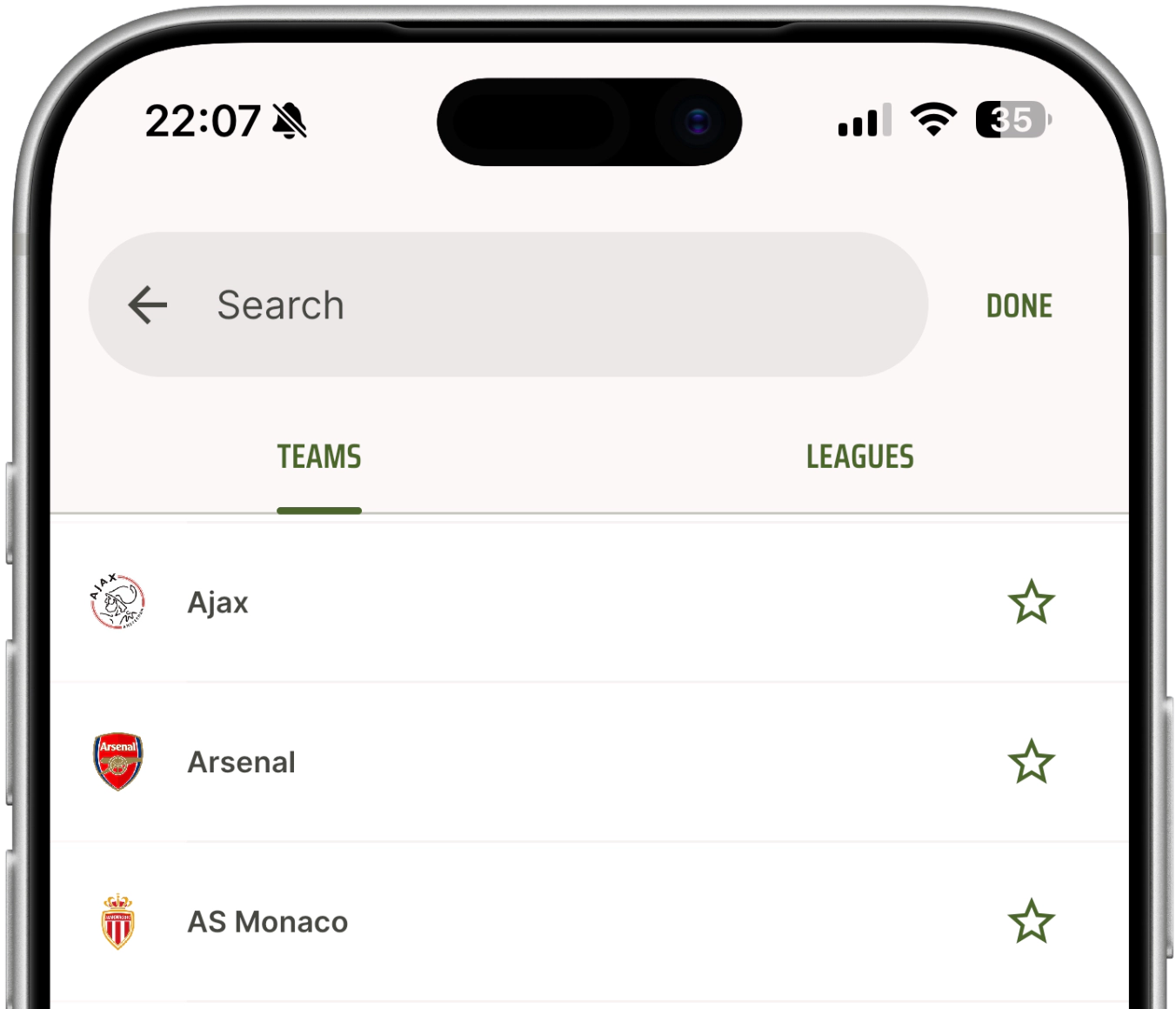 CardapioFC Teams - Find where to watch football teams live in Brazil