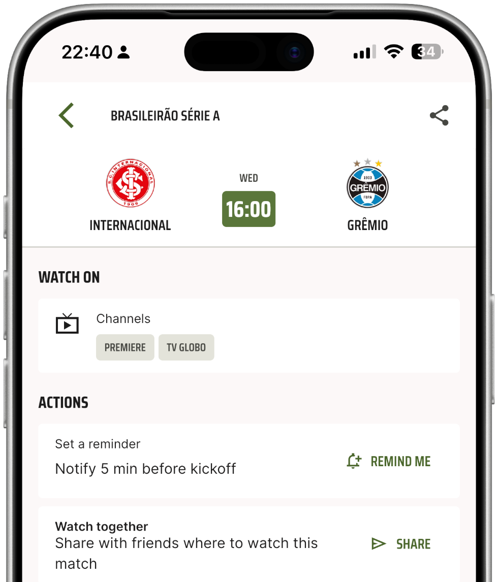 Telas do app CardápioFC