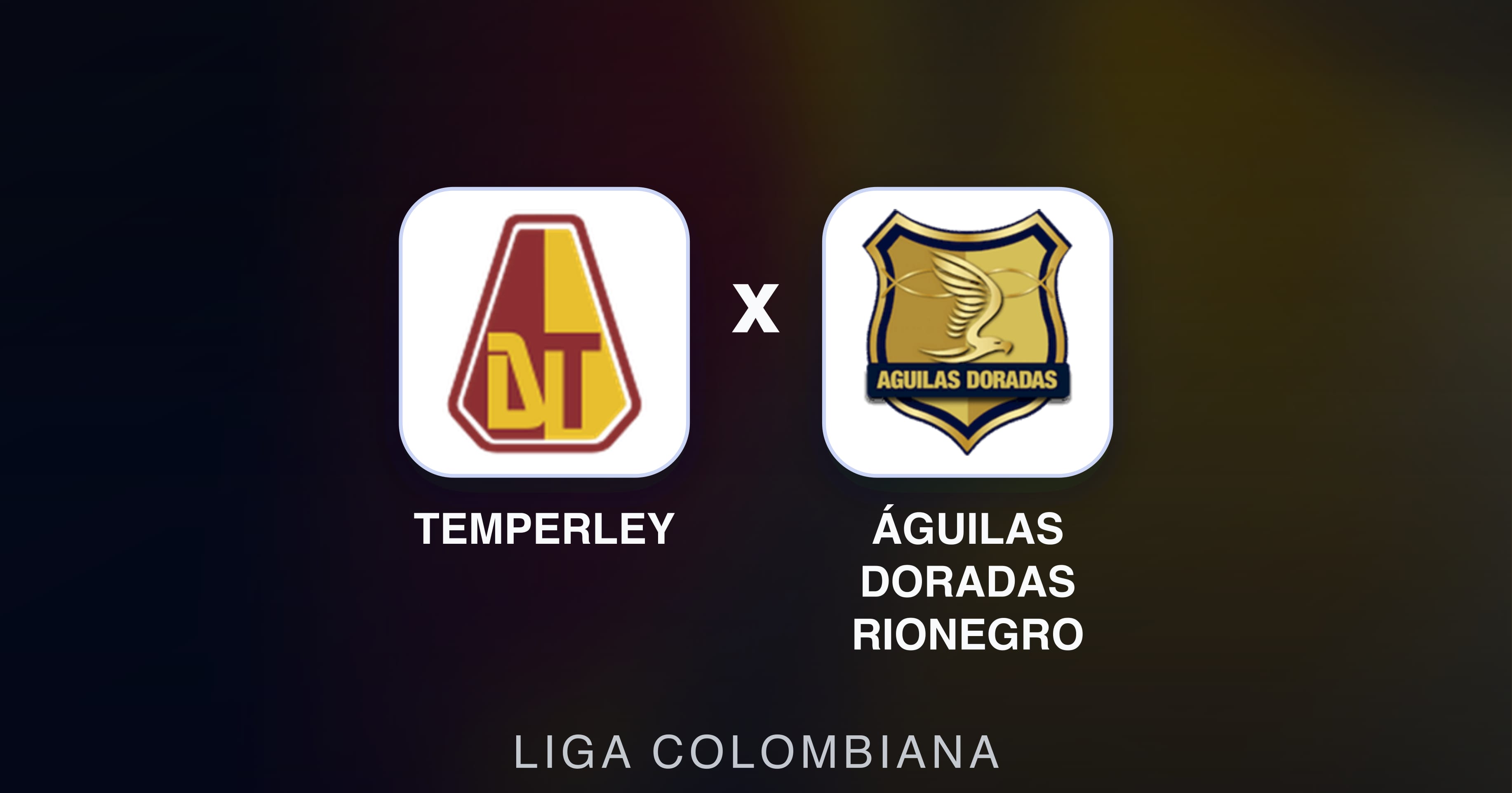 Imagen previa de Temperley vs Águilas Doradas Rionegro (Liga Colombiana)