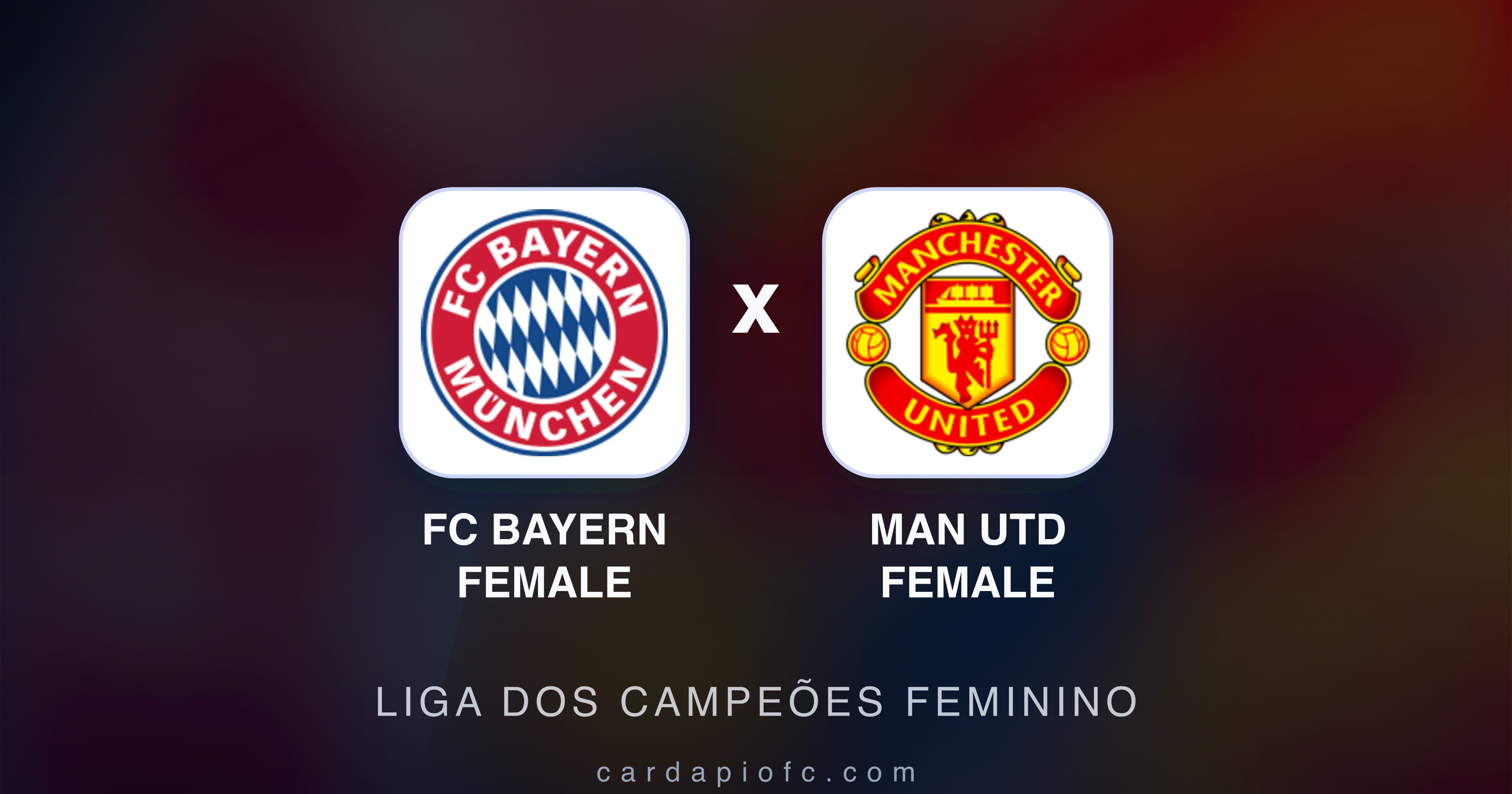 Imagen previa de FC Bayern Female vs Man Utd Female (Liga dos Campeões Feminino)