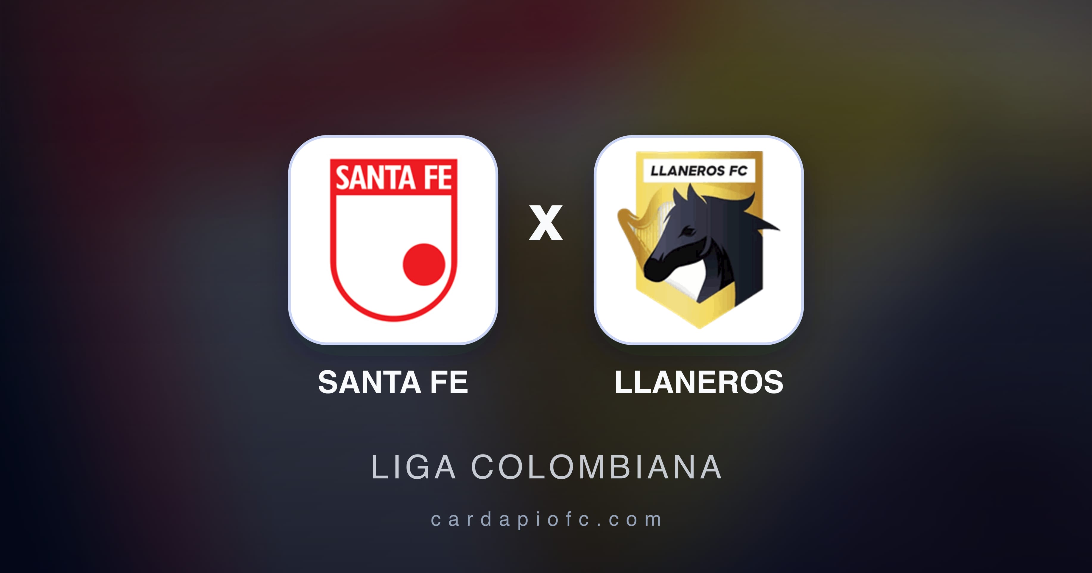 Imagen previa de Santa Fe vs Llaneros (Liga Colombiana)