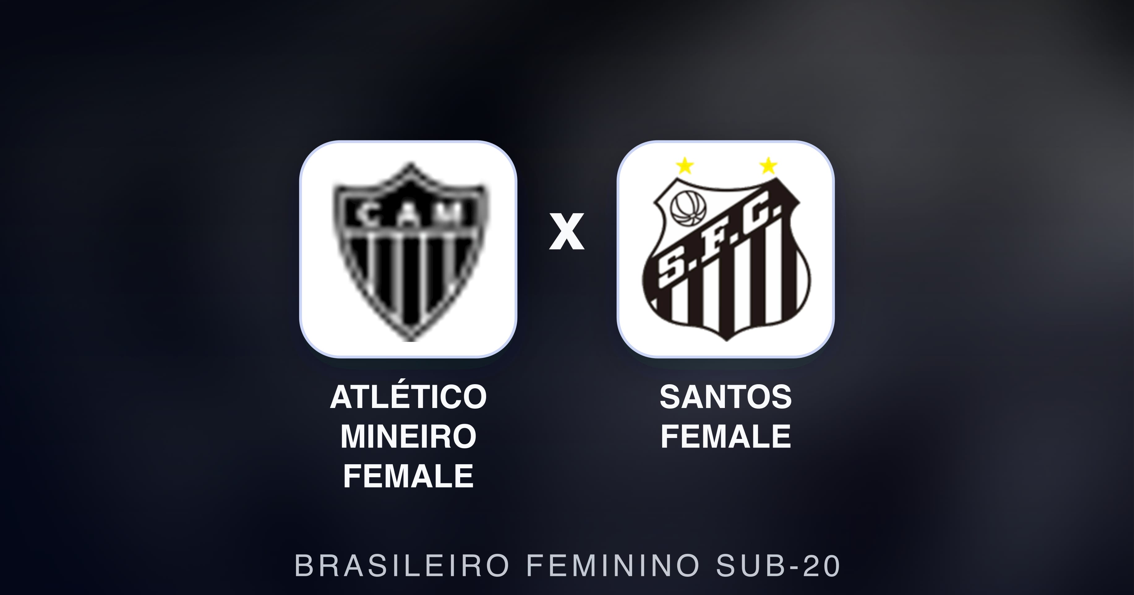 Imagen previa de Atlético Mineiro Female vs Santos Female (Brasileiro Feminino Sub-20)