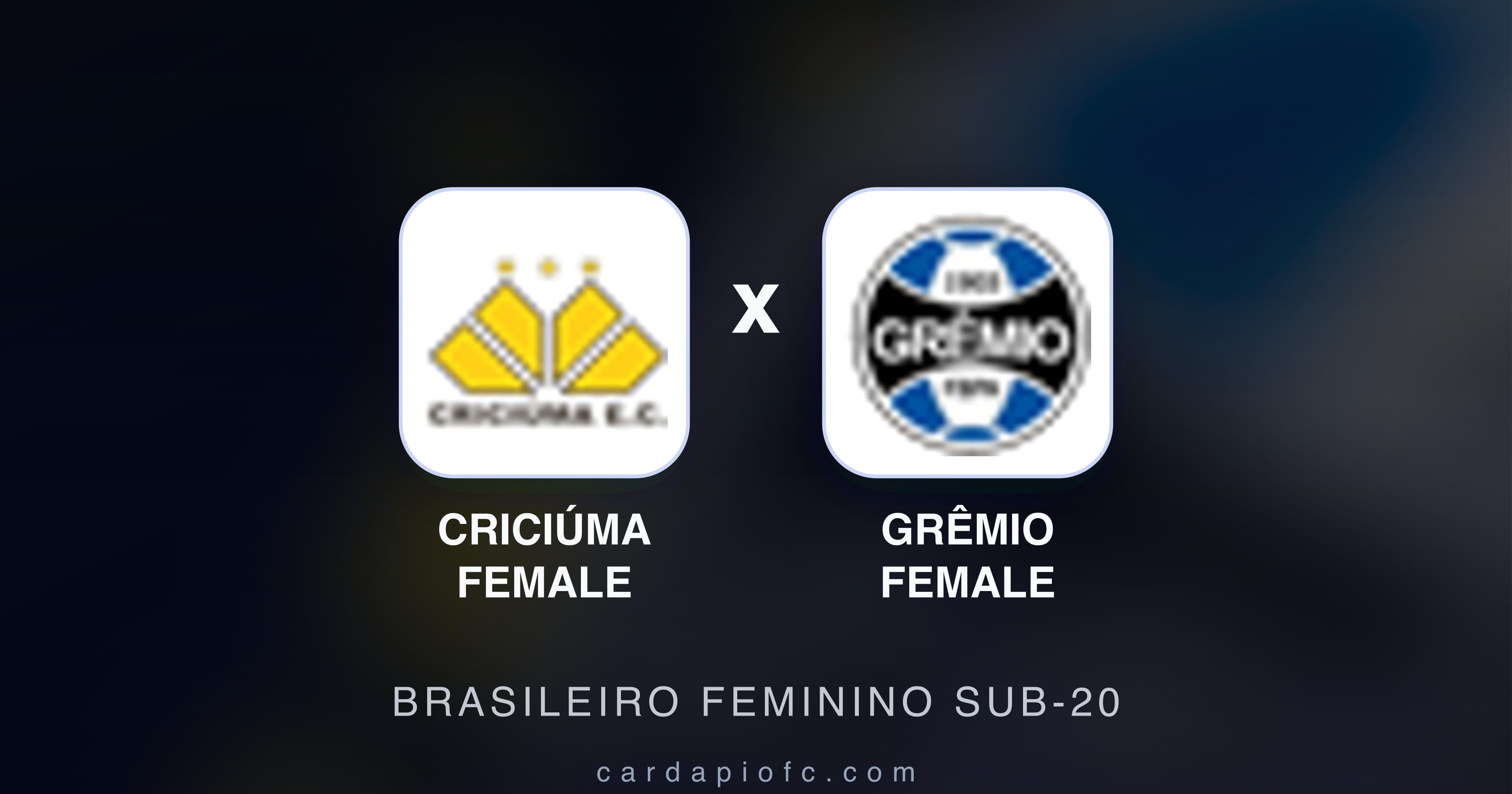Imagen previa de Criciúma Female vs Grêmio Female (Brasileiro Feminino Sub-20)