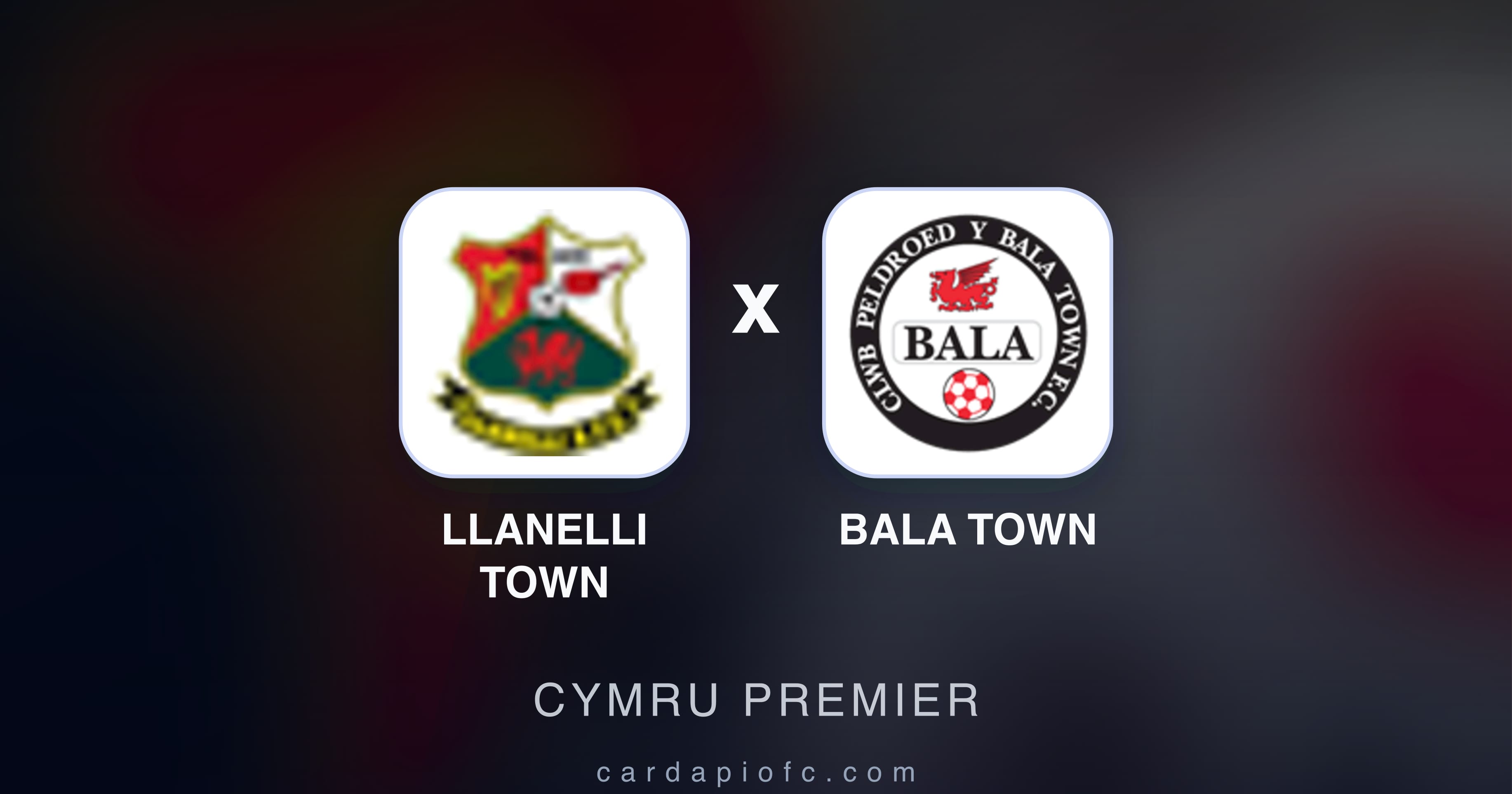 Imagen previa de Llanelli Town vs Bala Town (Cymru Premier)