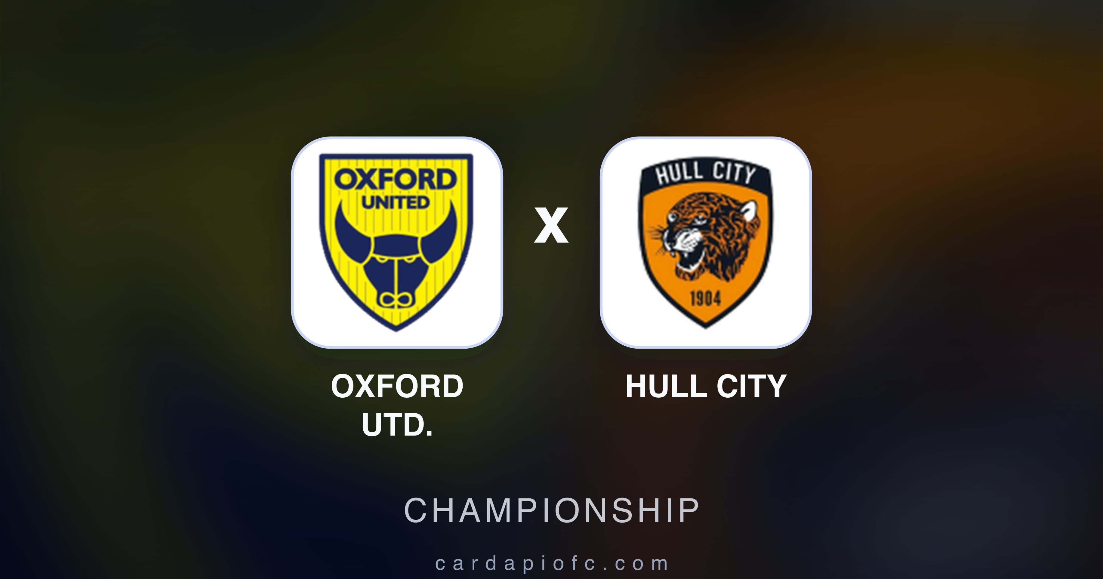 Imagen previa de Oxford Utd. vs Hull City (Championship)