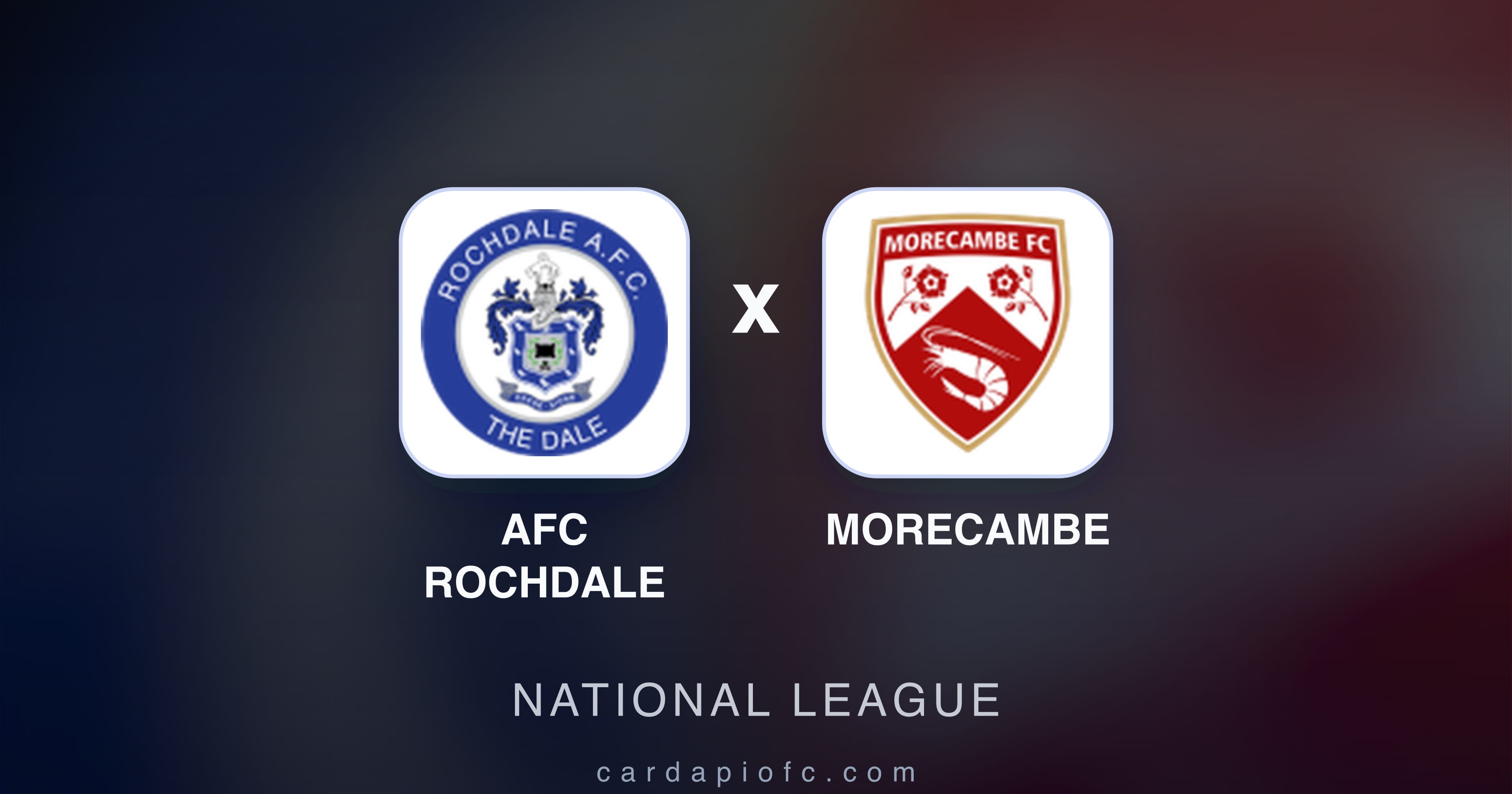 Imagen previa de AFC Rochdale vs Morecambe (National League)