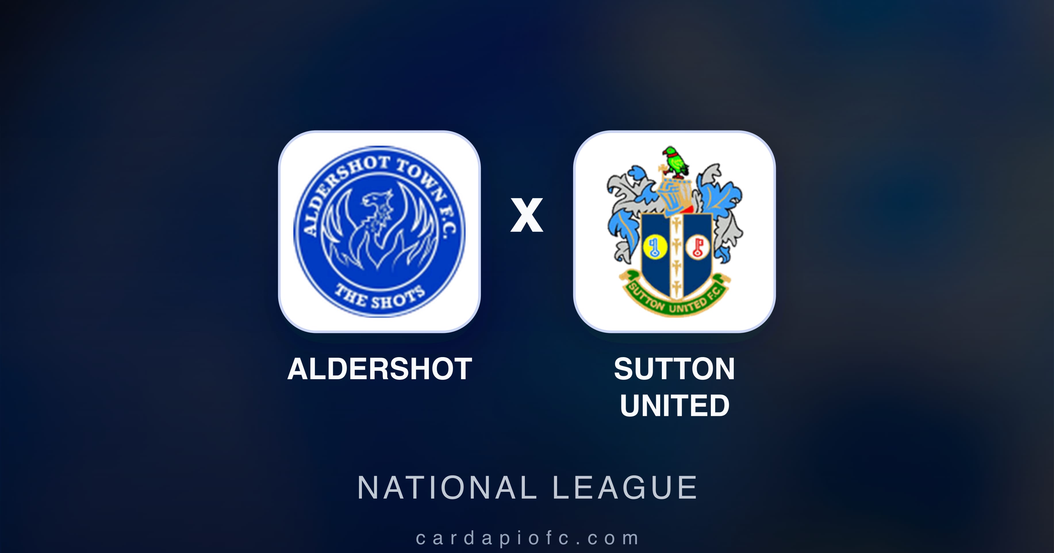 Imagen previa de Aldershot vs Sutton United (National League)