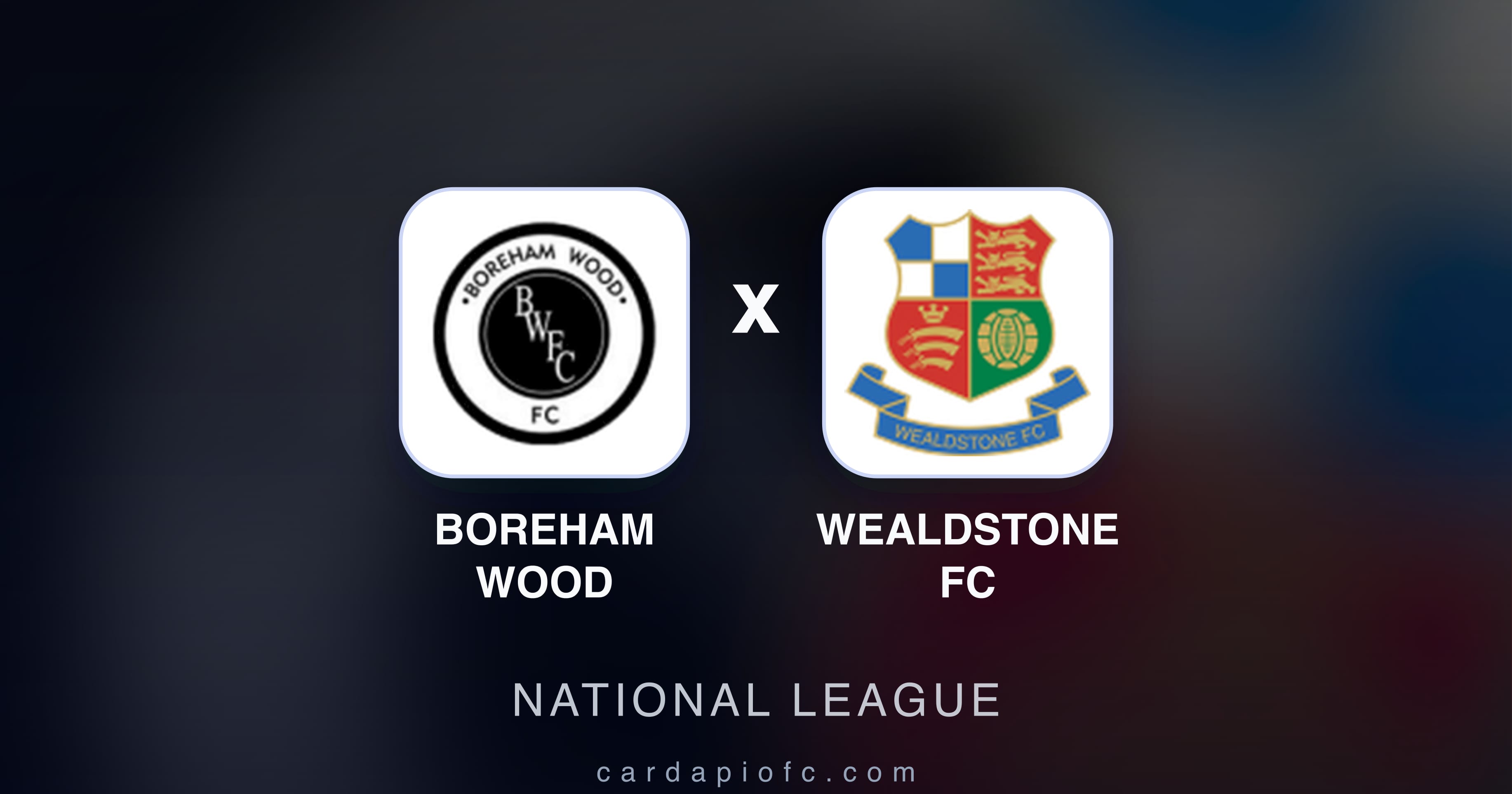 Imagen previa de Boreham Wood vs Wealdstone FC (National League)