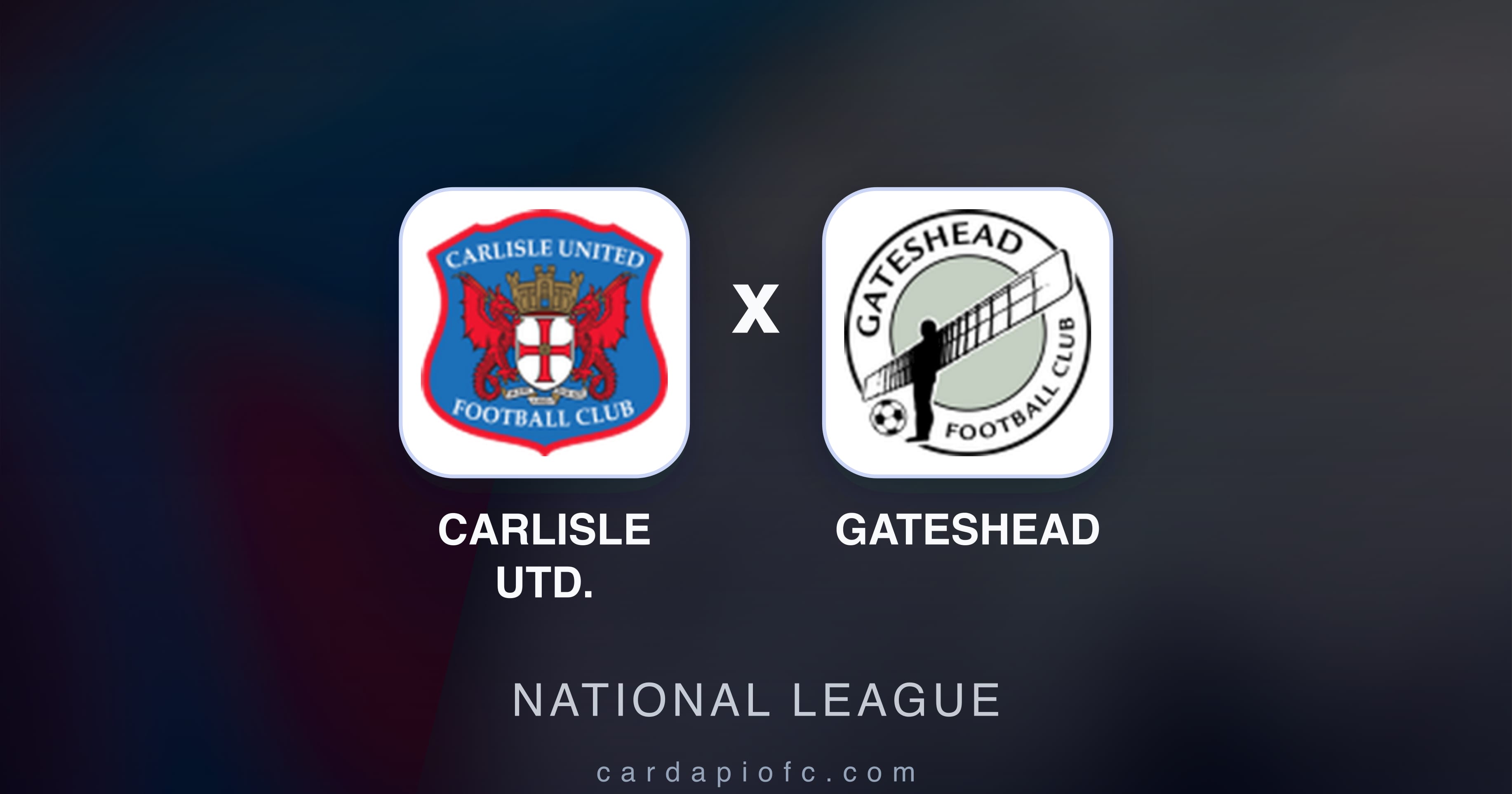 Imagen previa de Carlisle Utd. vs Gateshead (National League)