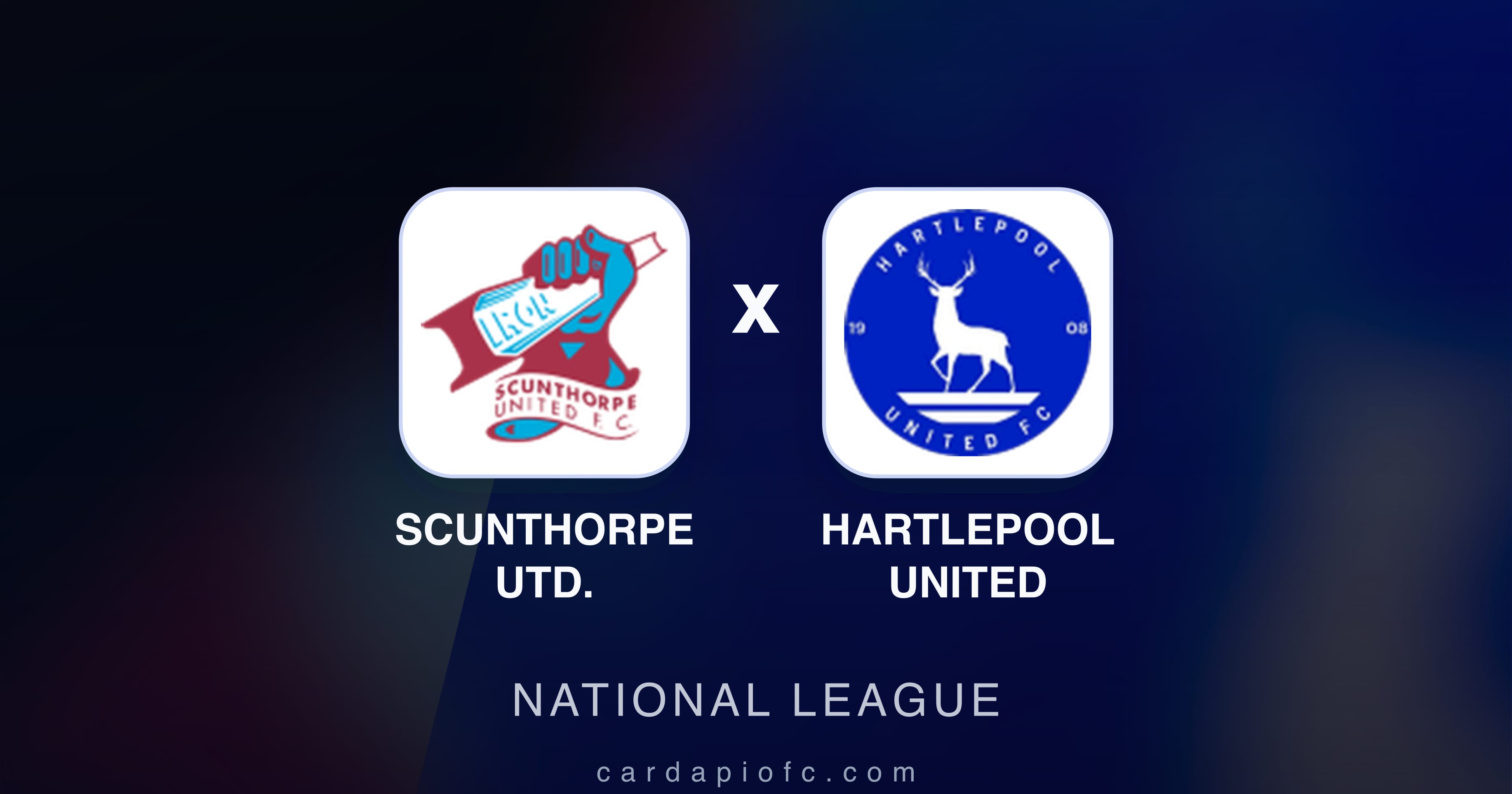 Imagen previa de Scunthorpe Utd. vs Hartlepool United (National League)