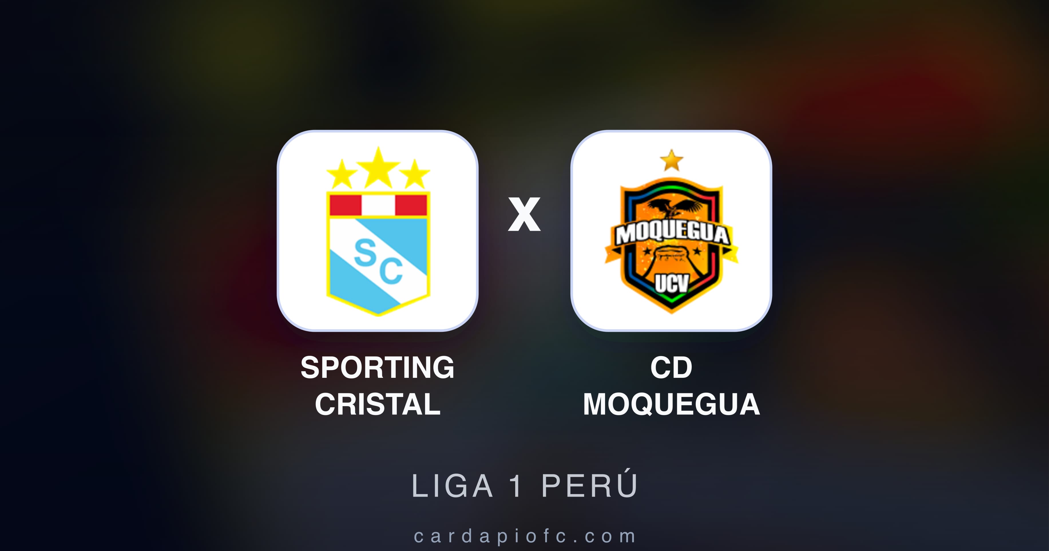 Imagen previa de Sporting Cristal vs CD Moquegua (Liga 1 Perú)