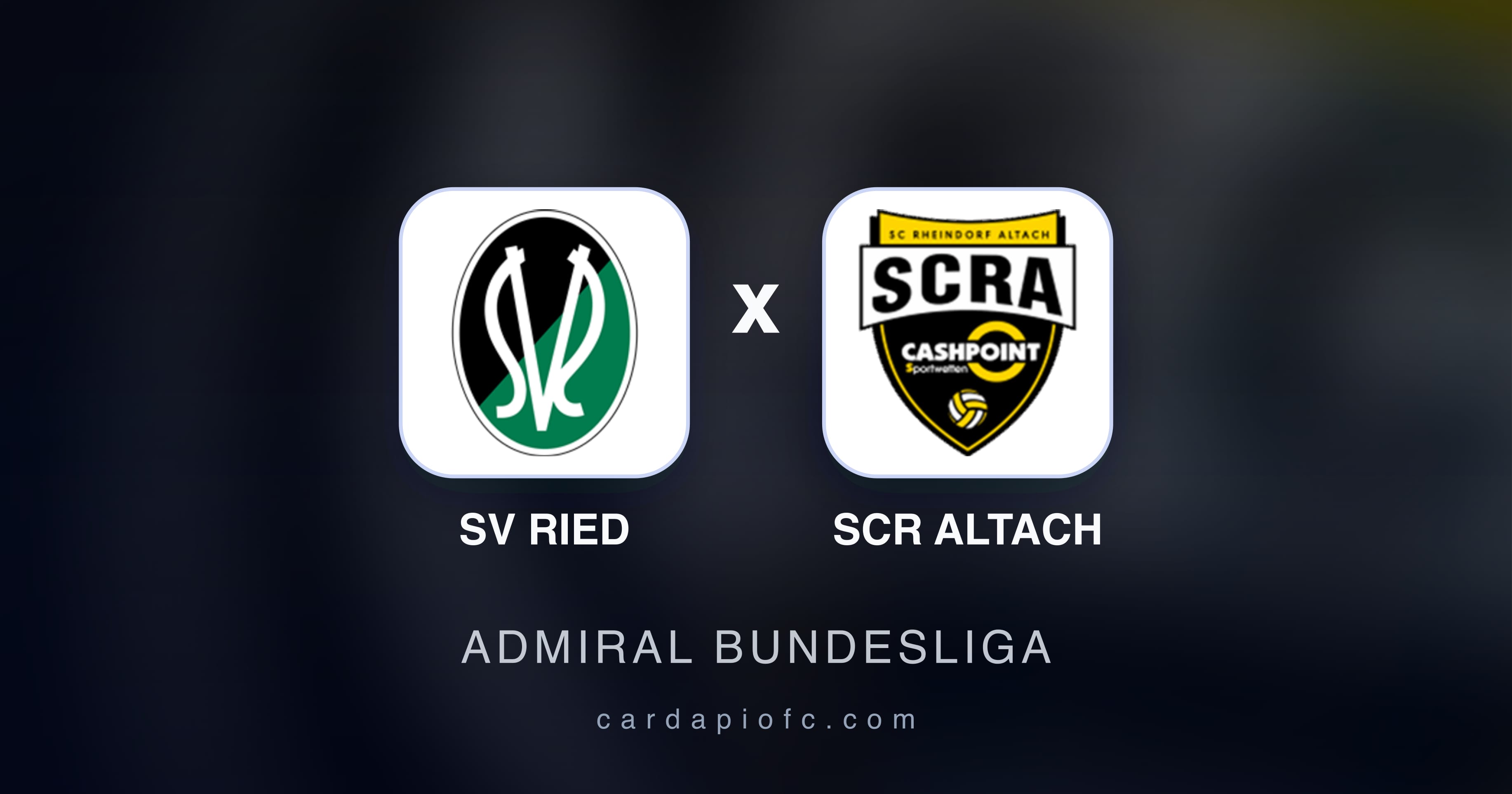 Imagen previa de SV Ried vs SCR Altach (Admiral Bundesliga)