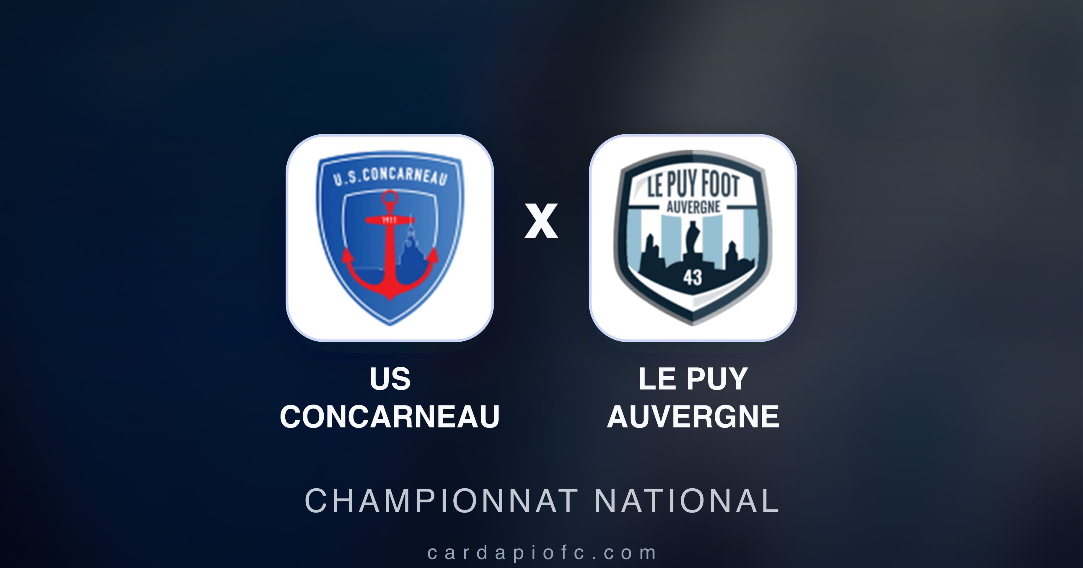 Imagen previa de US Concarneau vs Le Puy Auvergne (Championnat National)