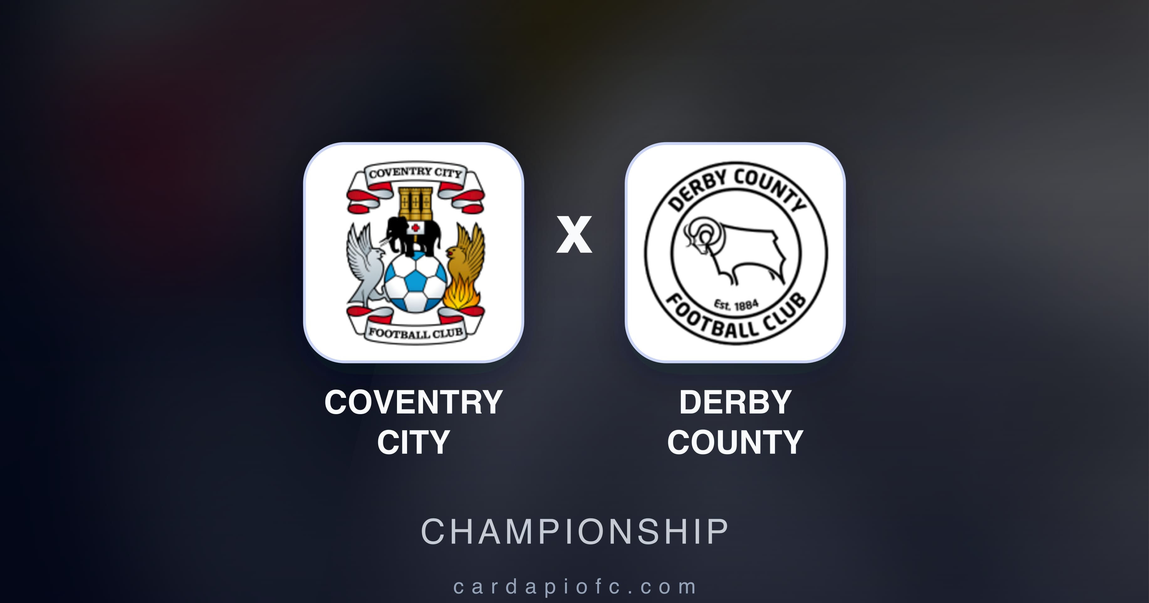 Imagen previa de Coventry City vs Derby County (Championship)