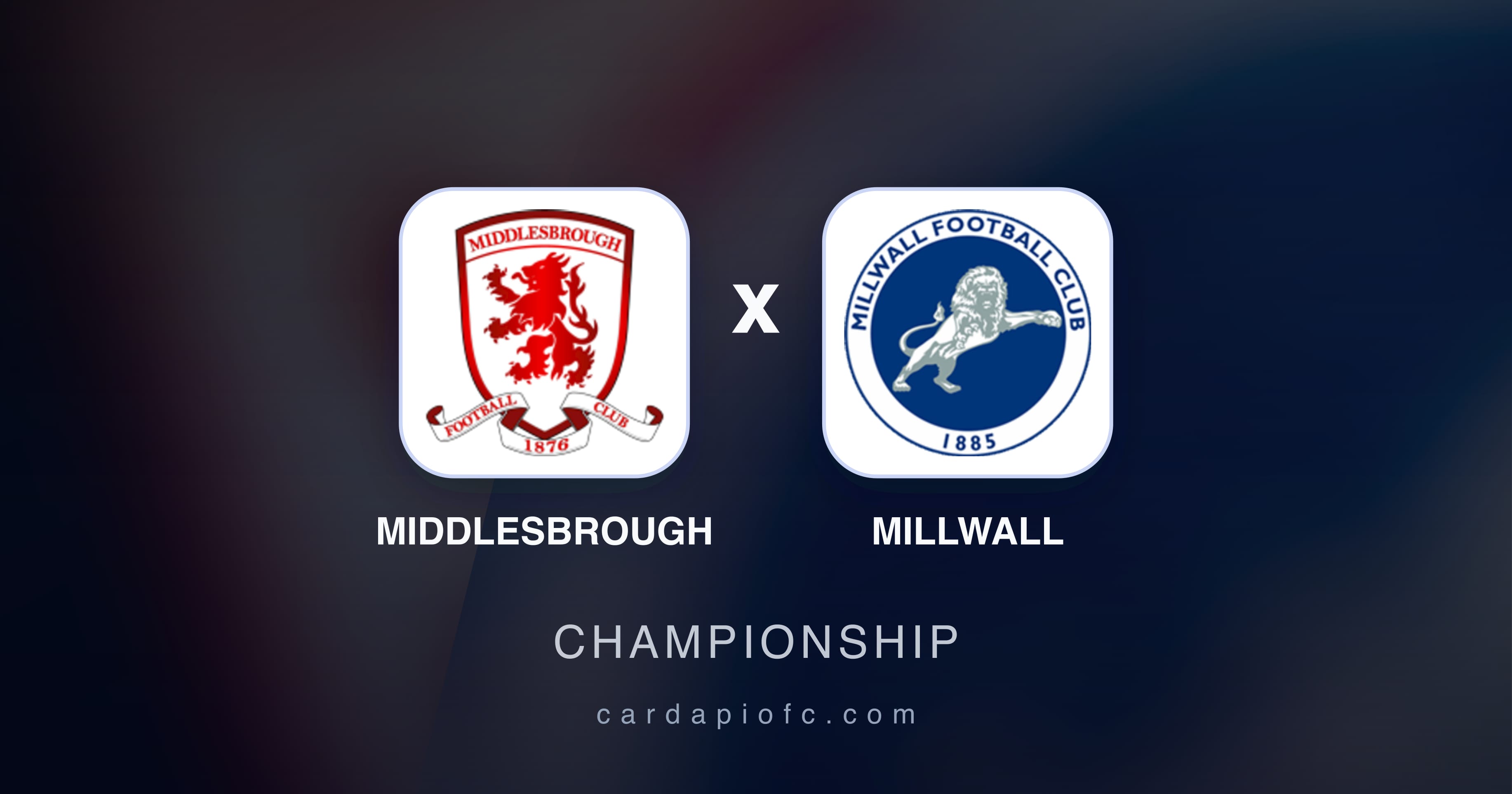 Imagen previa de Middlesbrough vs Millwall (Championship)