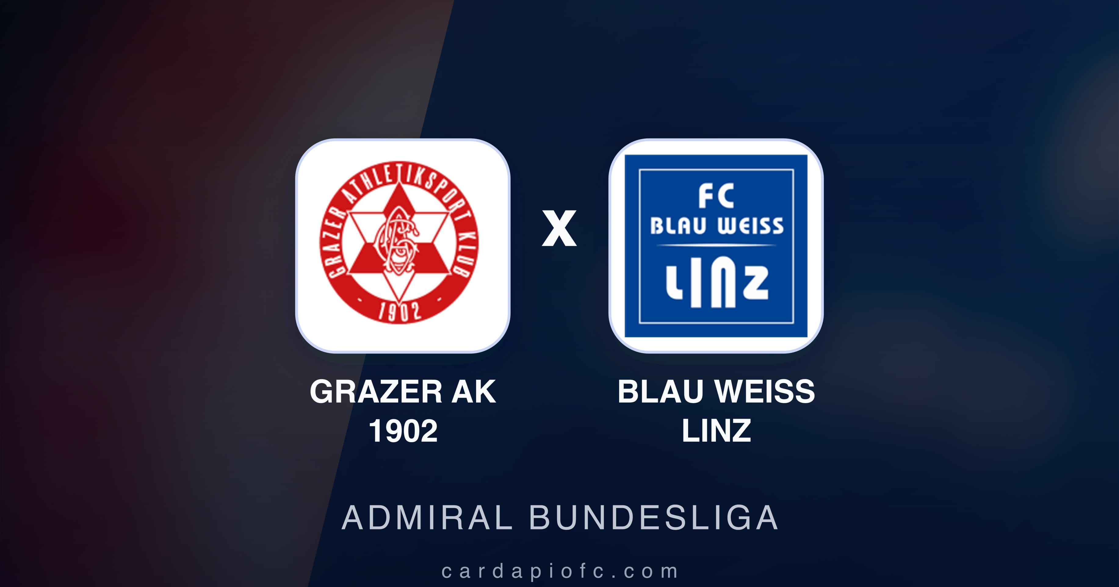Imagen previa de Grazer AK 1902 vs Blau Weiß Linz (Admiral Bundesliga)