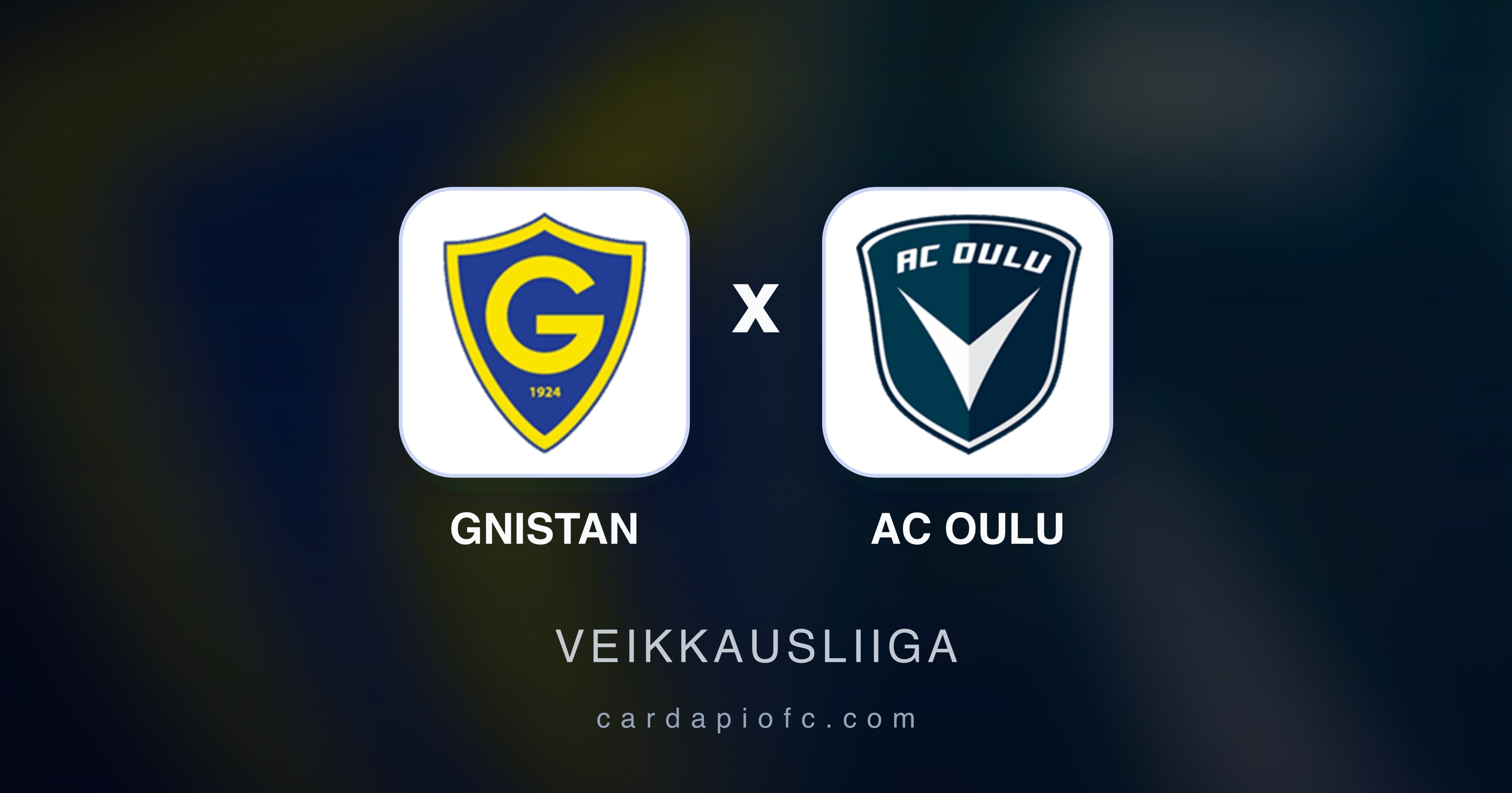 Imagen previa de Gnistan vs AC Oulu (Veikkausliiga)