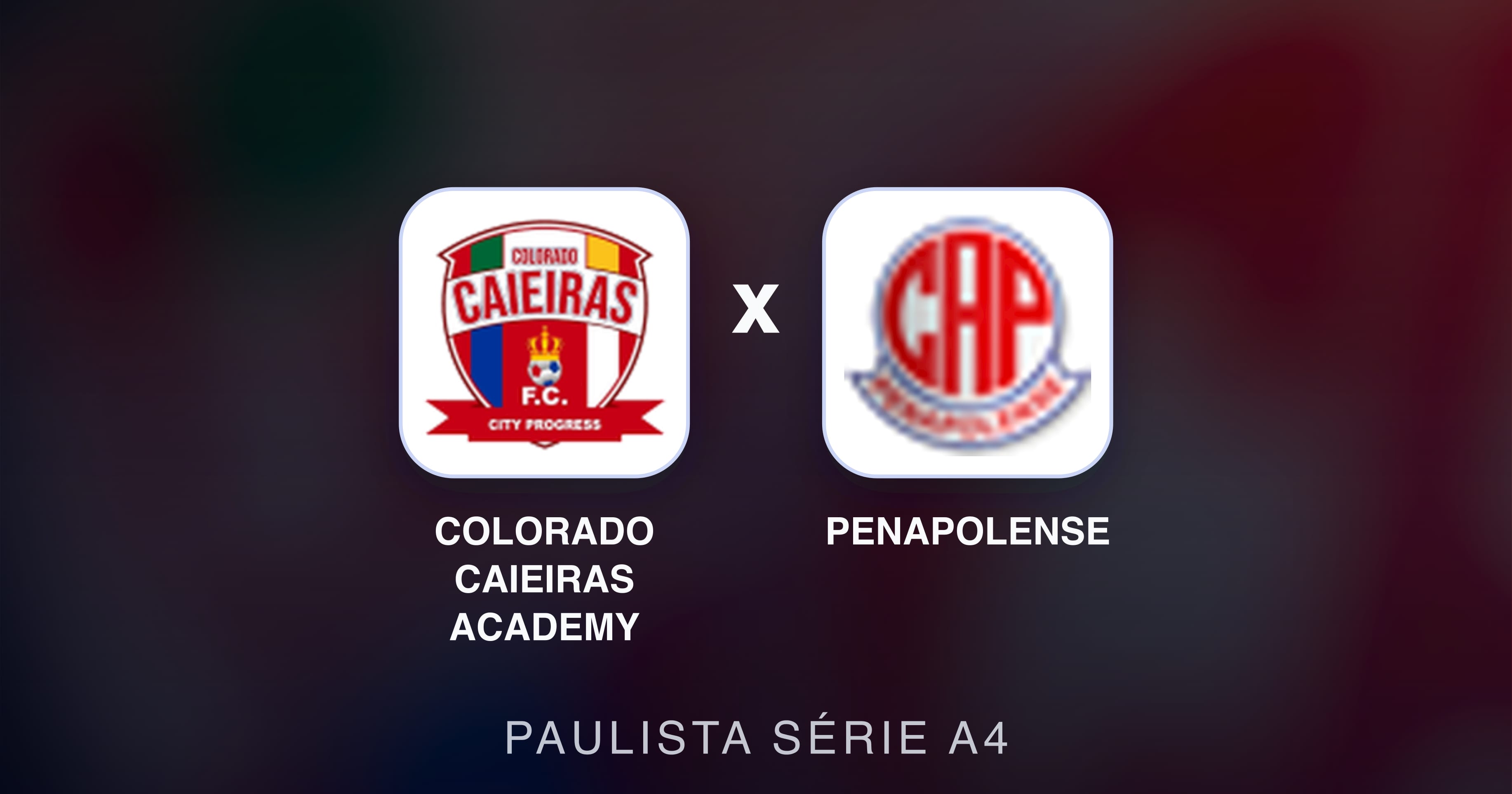 Imagen previa de Colorado Caieiras Academy vs Penapolense (Paulista Série A4)