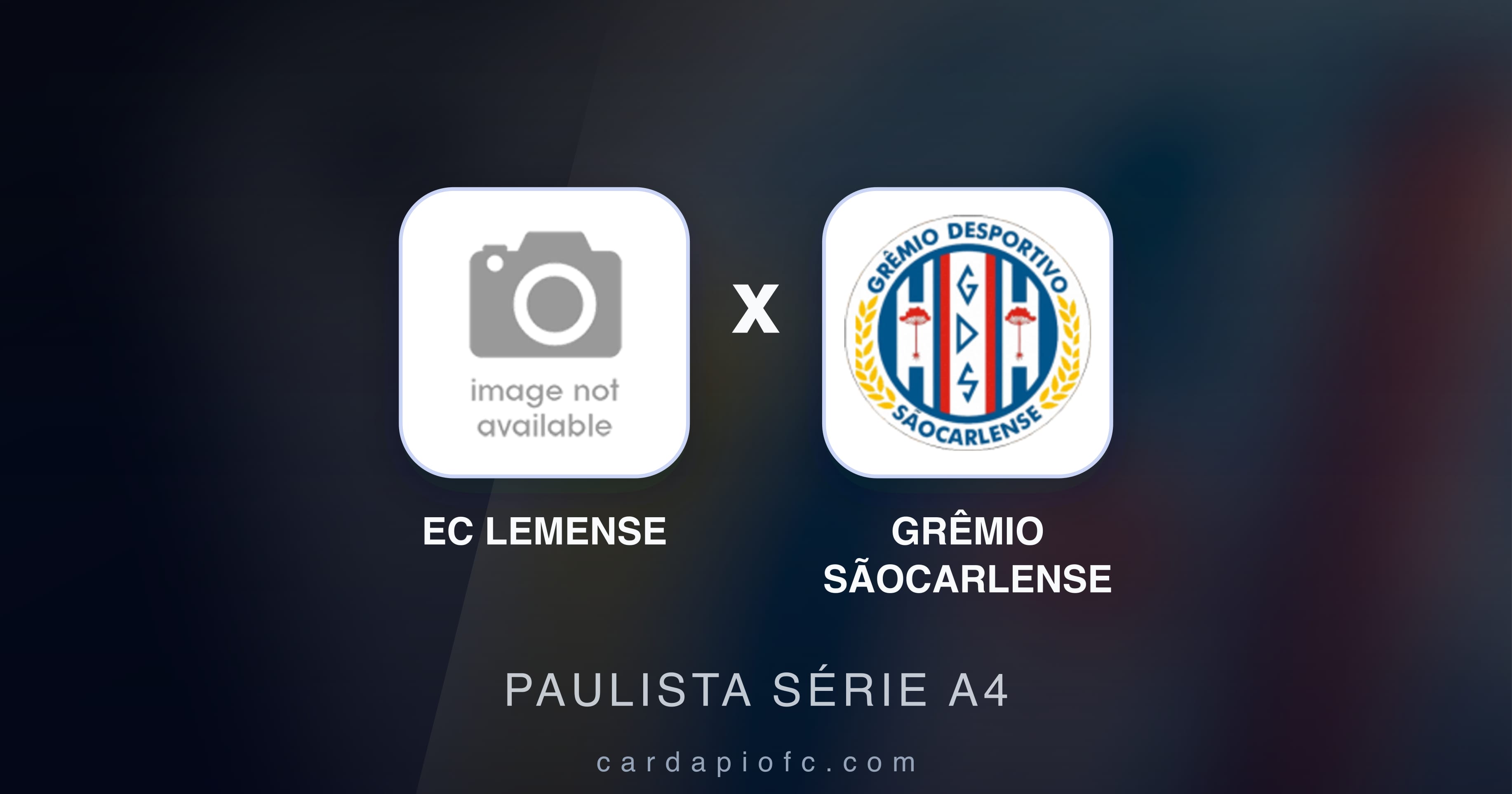 Imagen previa de EC Lemense vs Grêmio Sãocarlense (Paulista Série A4)