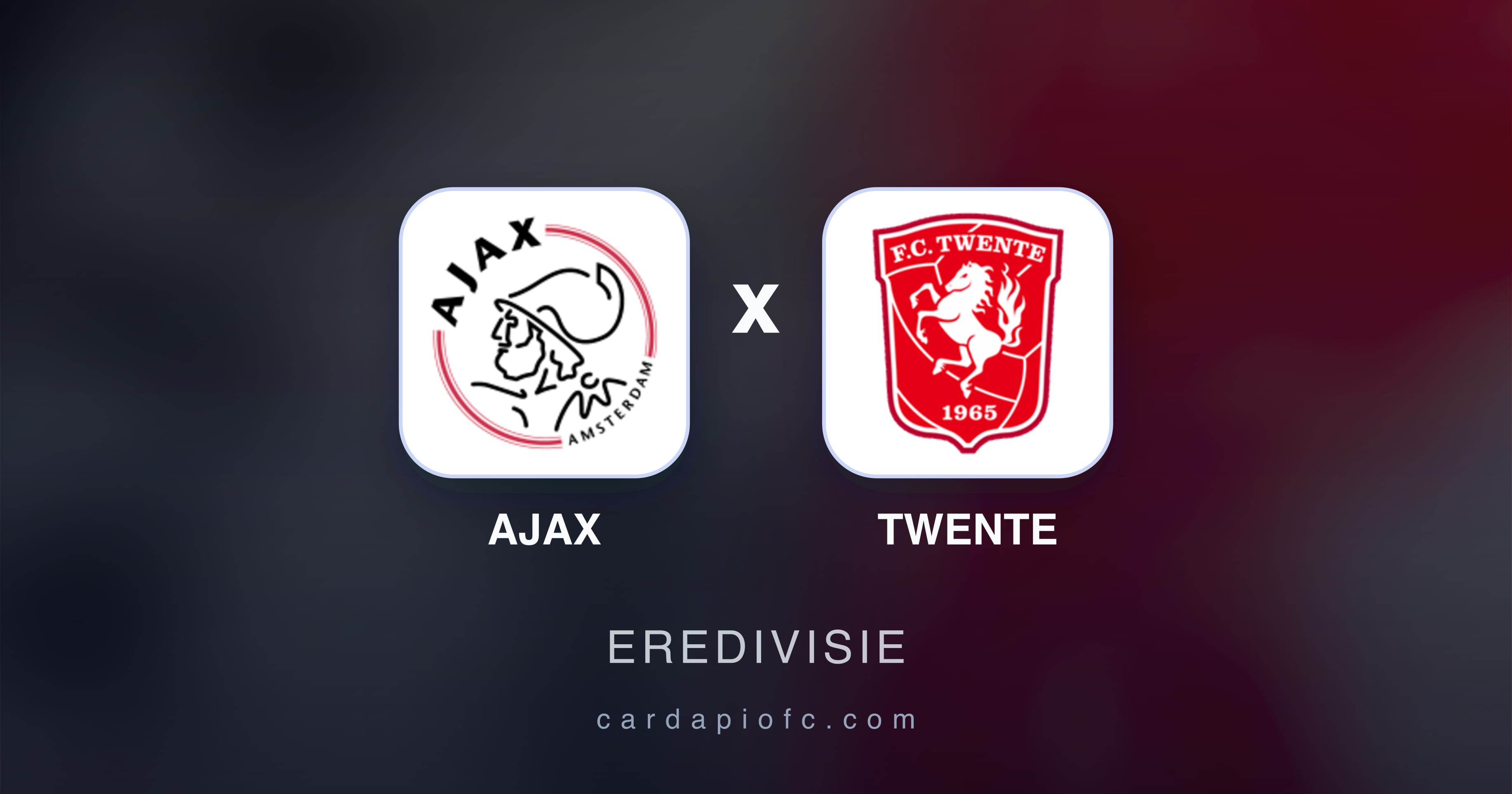 Imagen previa de Ajax vs Twente (Eredivisie)