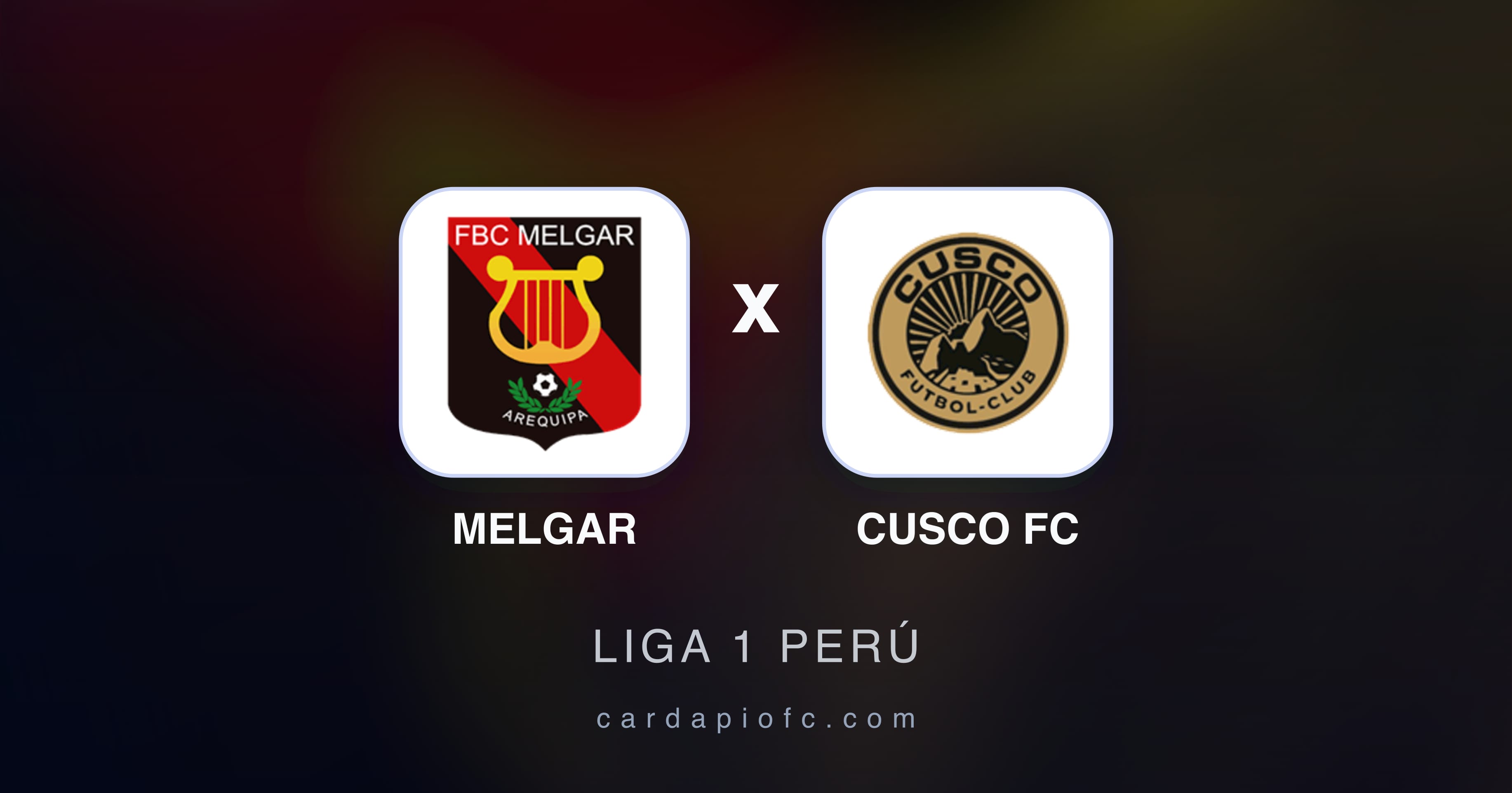 Imagen previa de Melgar vs Cusco FC (Liga 1 Perú)