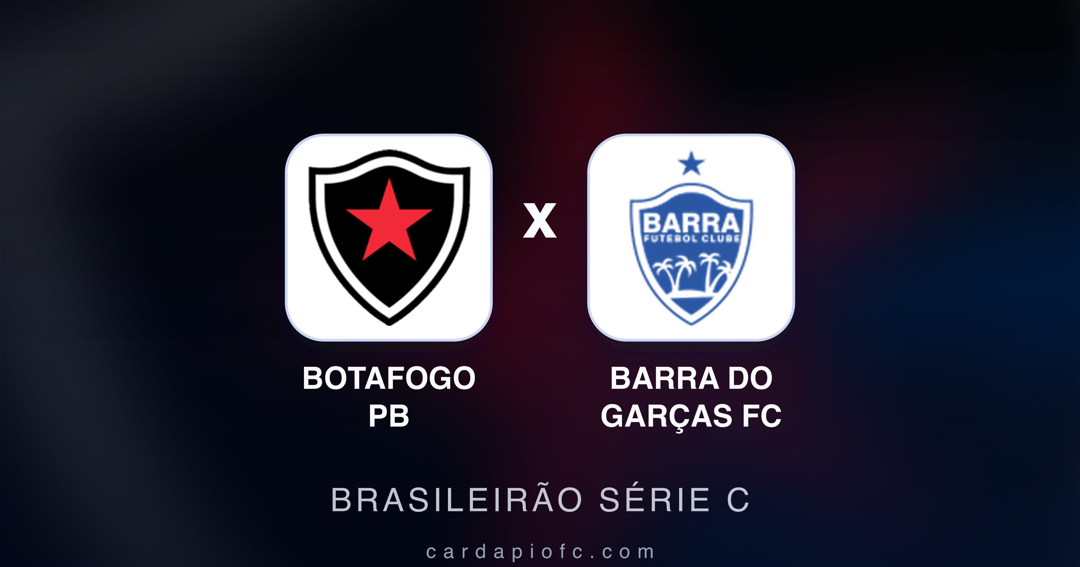 Imagen previa de Botafogo PB vs Barra do Garças FC (Brasileirão Série C)