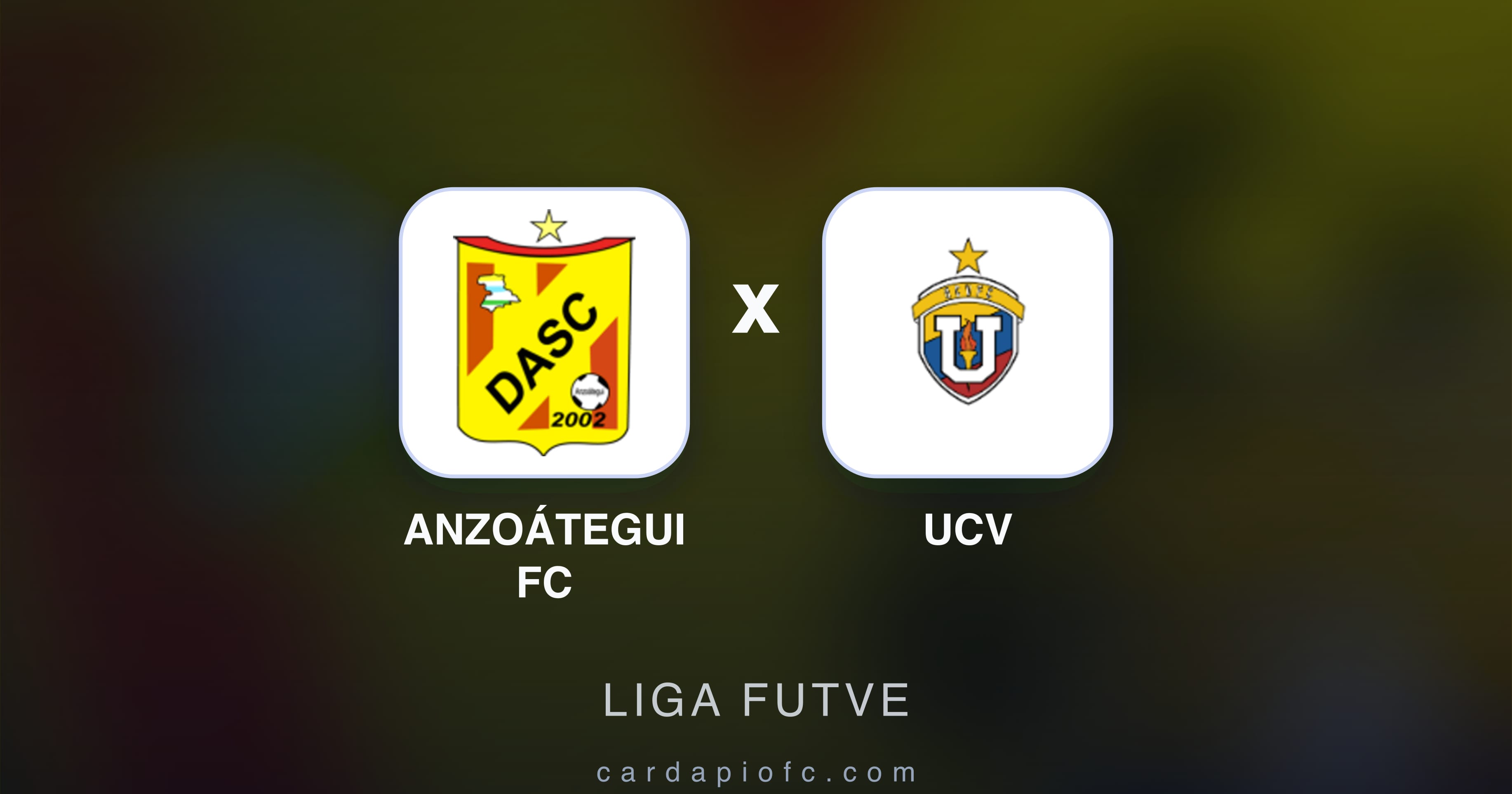 Imagen previa de Anzoátegui FC vs UCV (Liga Futve)