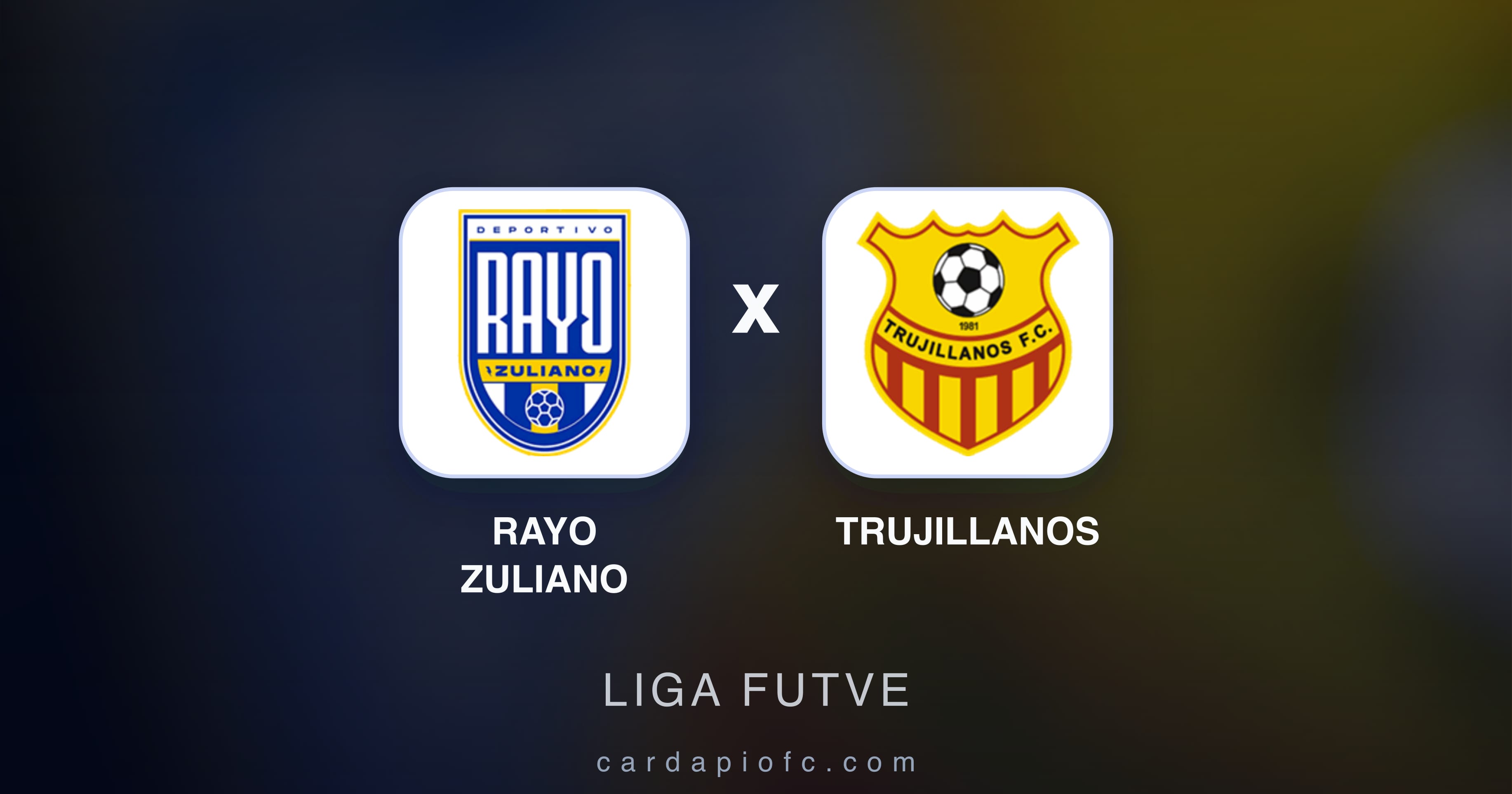 Imagen previa de Rayo Zuliano vs Trujillanos (Liga Futve)