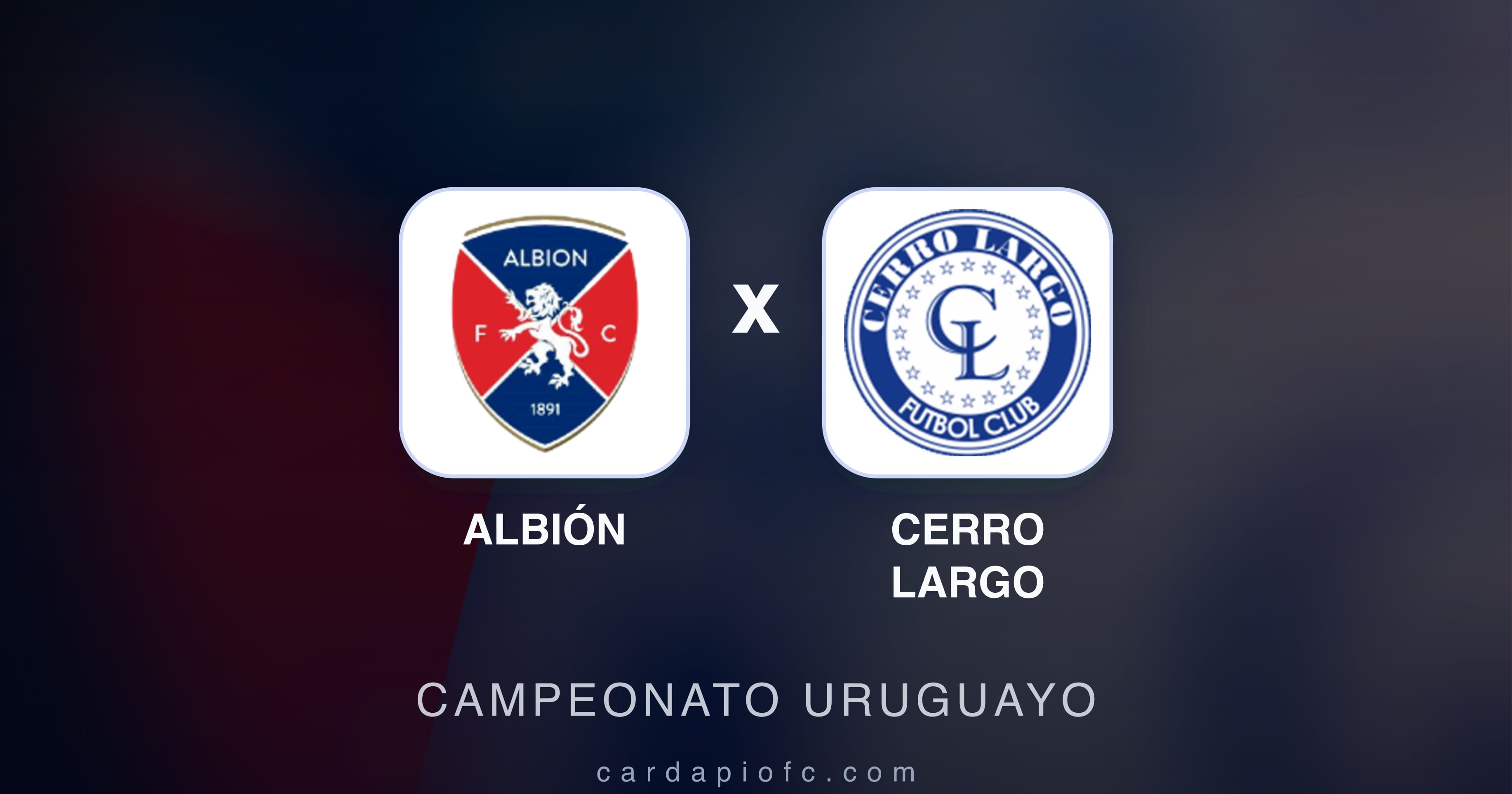 Imagen previa de Albión vs Cerro Largo (Campeonato Uruguayo)