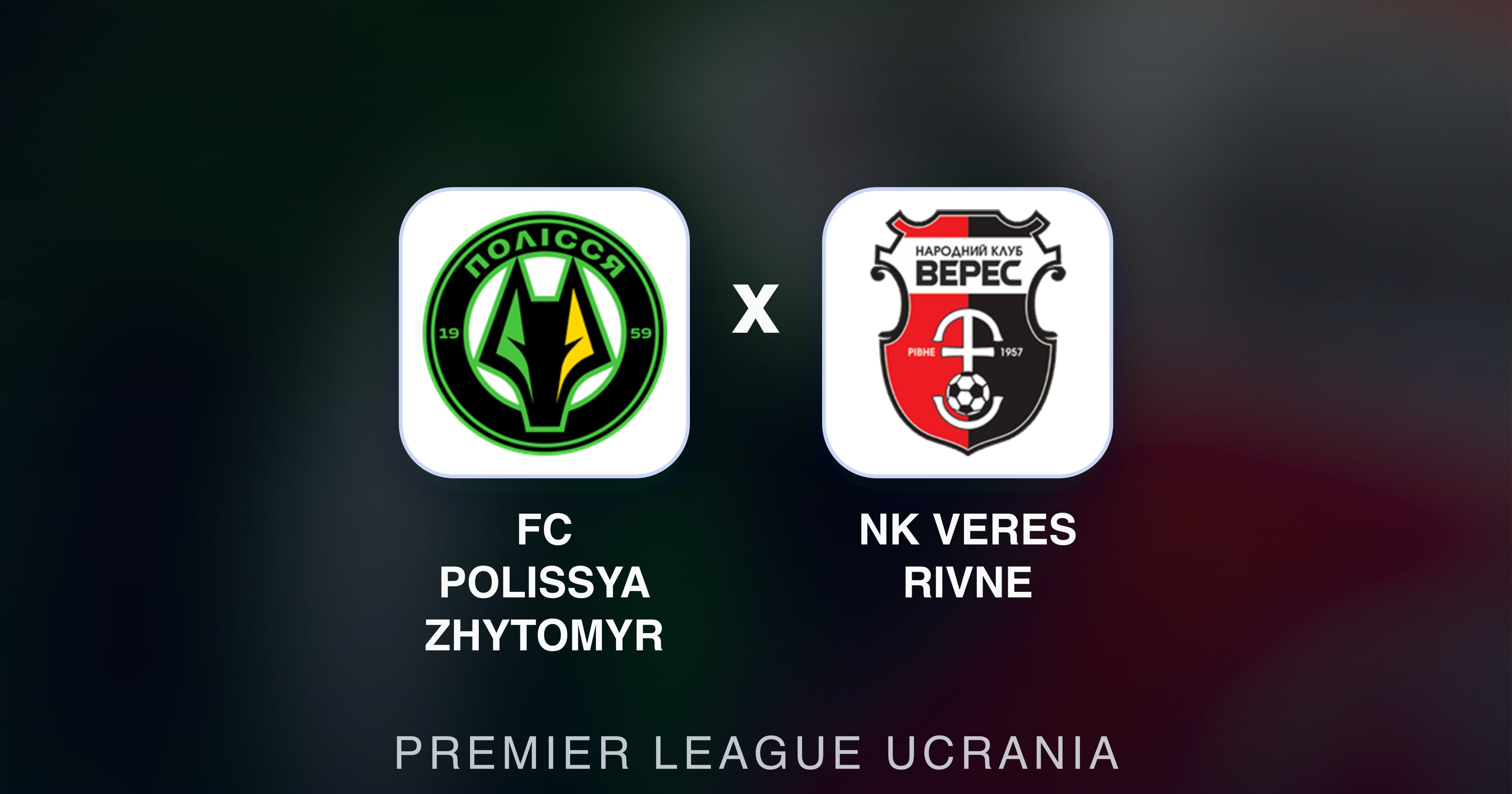 Imagen previa de FC Polissya Zhytomyr vs NK Veres Rivne (Premier League Ucrania)