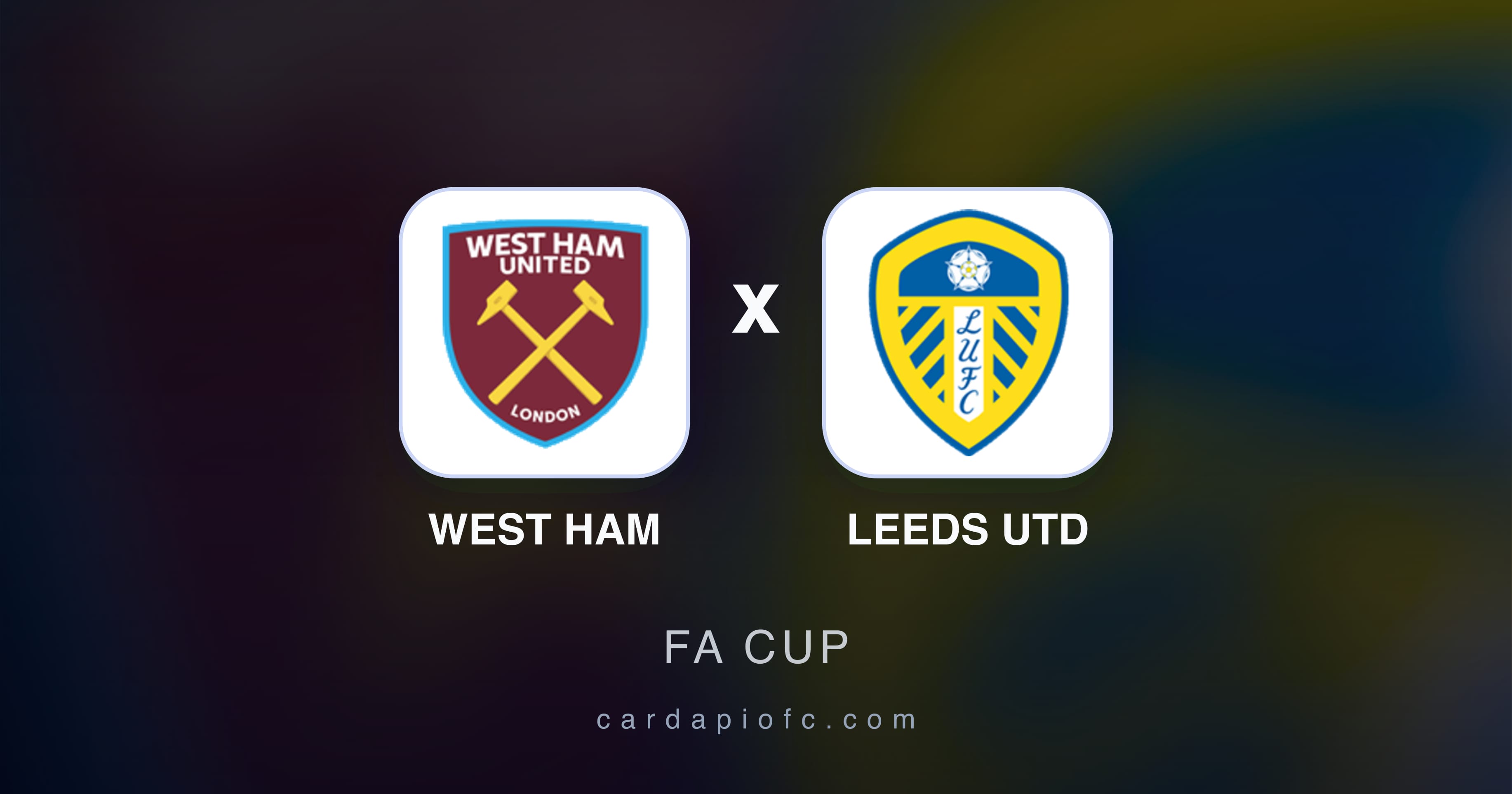 Imagen previa de West Ham vs Leeds Utd (FA Cup)