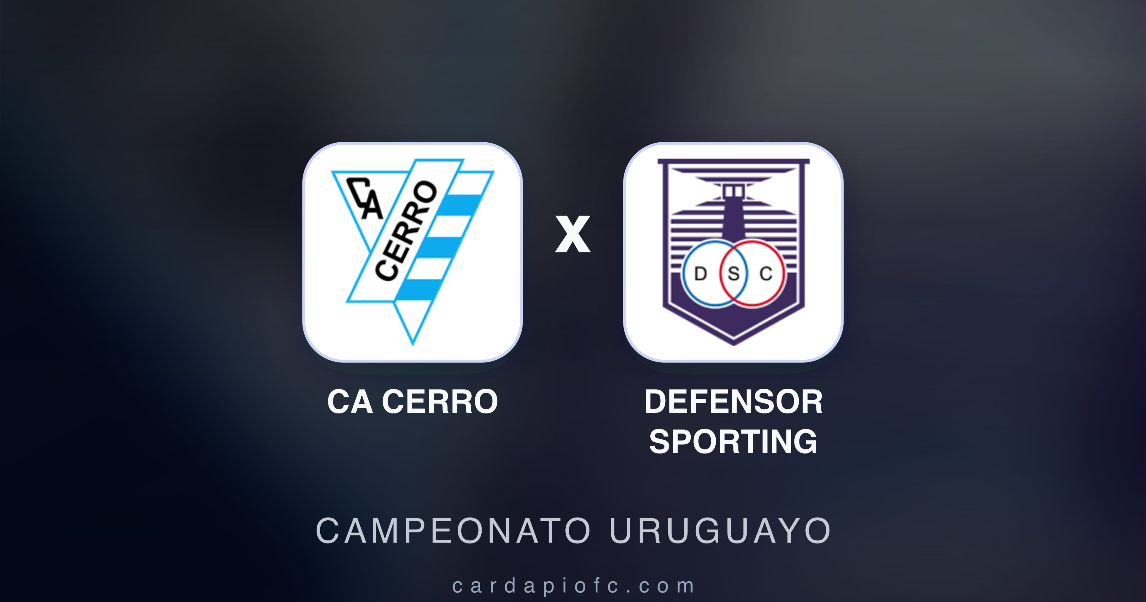 Imagen previa de CA Cerro vs Defensor Sporting (Campeonato Uruguayo)