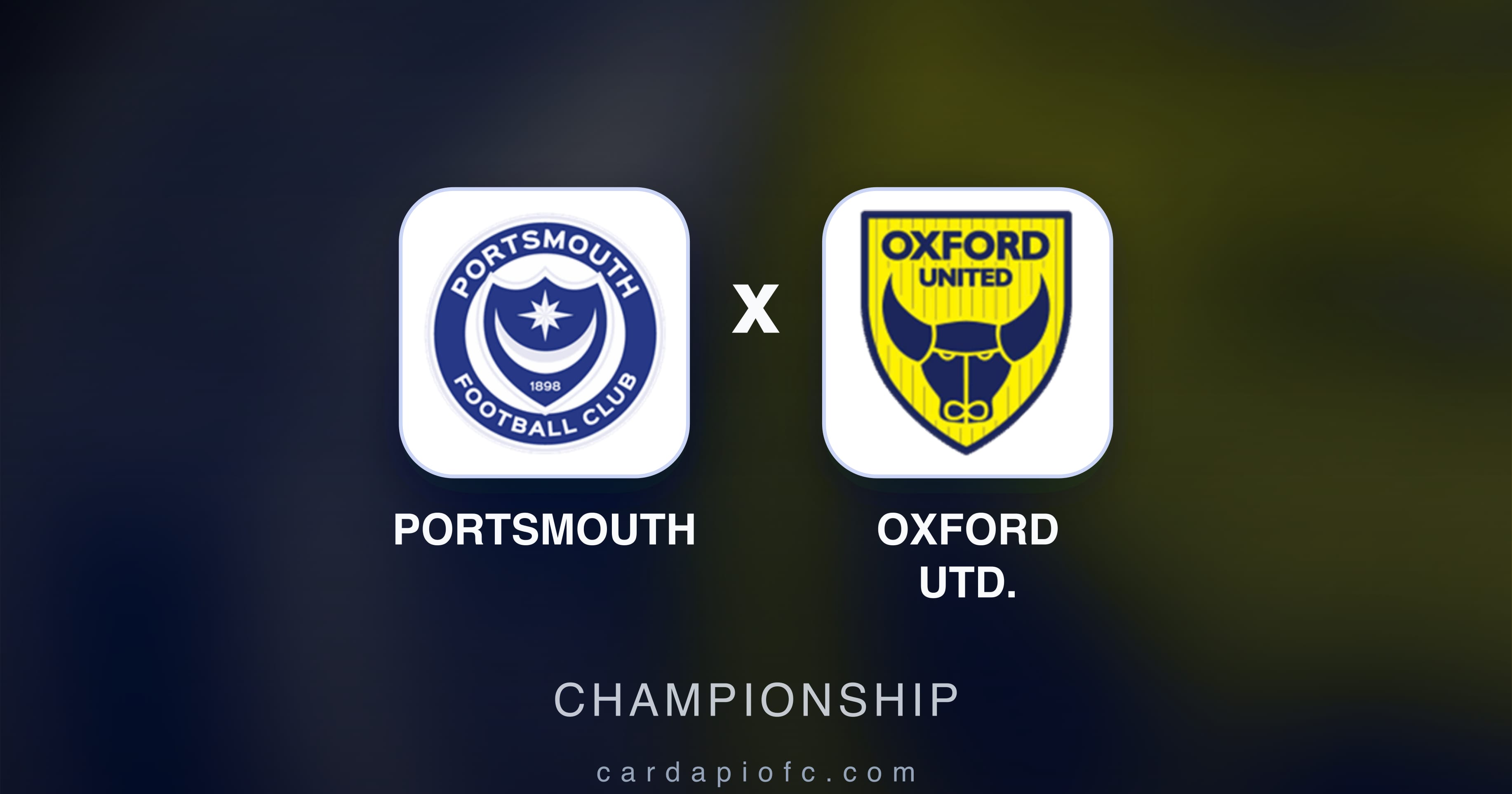 Imagen previa de Portsmouth vs Oxford Utd. (Championship)