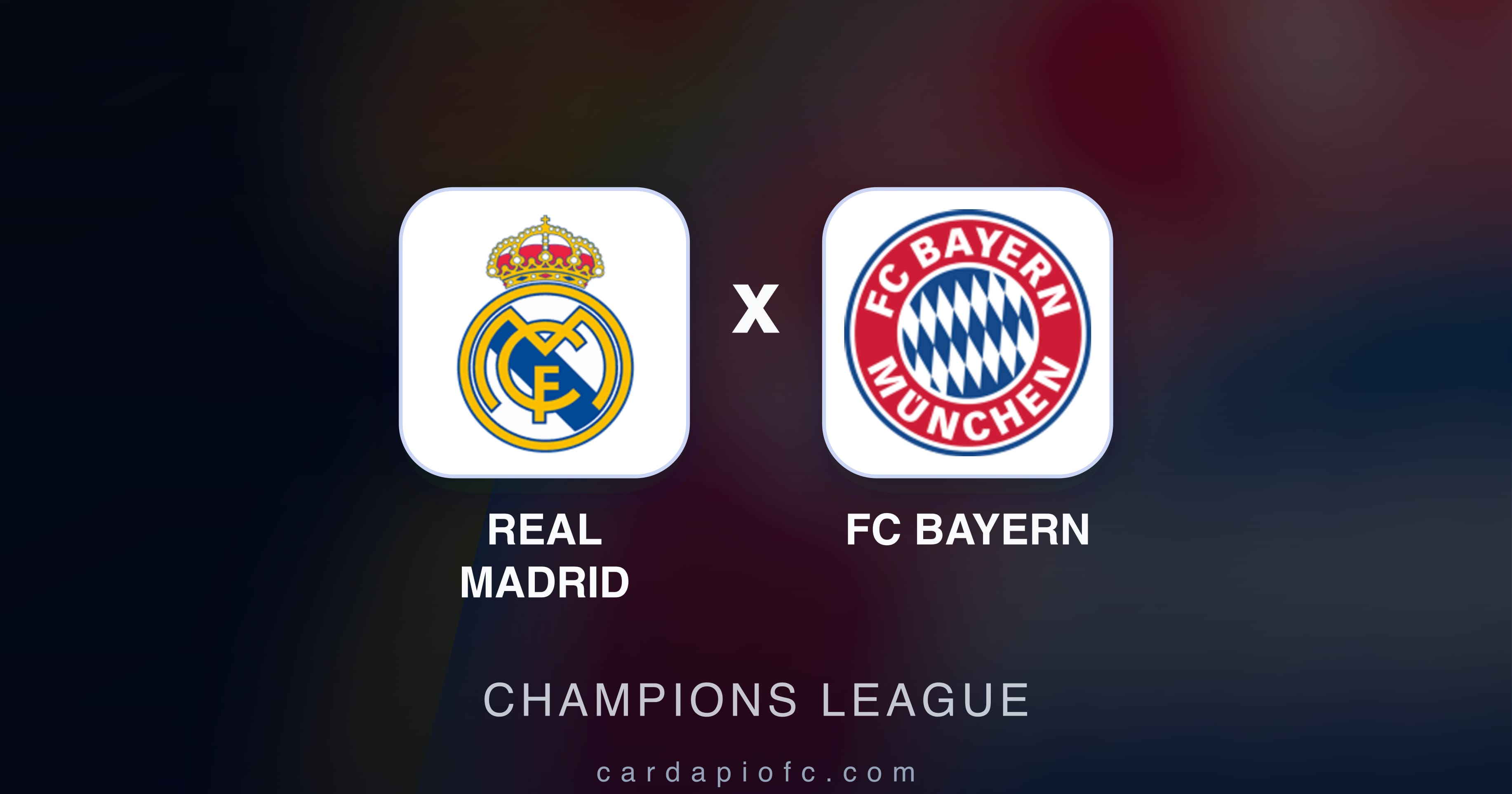 Imagen previa de Real Madrid vs FC Bayern (Champions League)