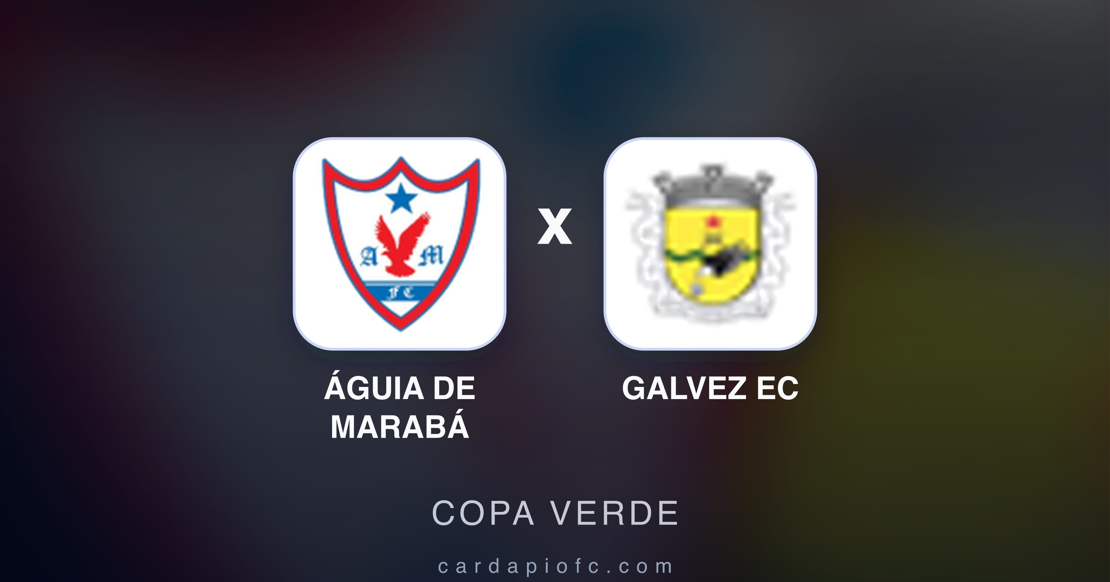 Imagen previa de Águia de Marabá vs Galvez EC (Copa Verde)