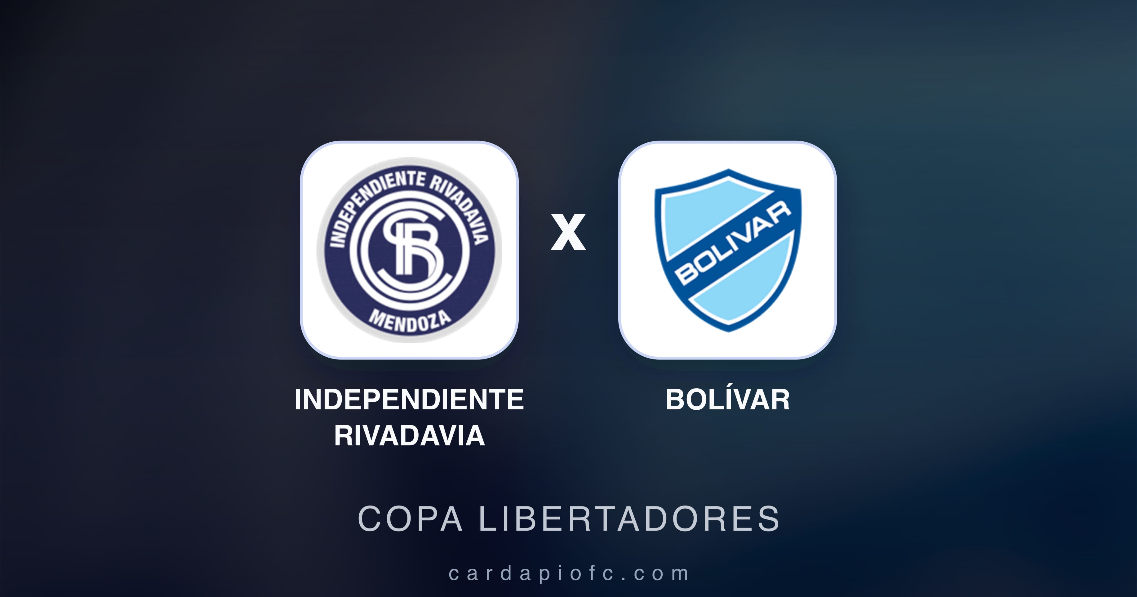 Imagen previa de Independiente Rivadavia vs Bolívar (Copa Libertadores)