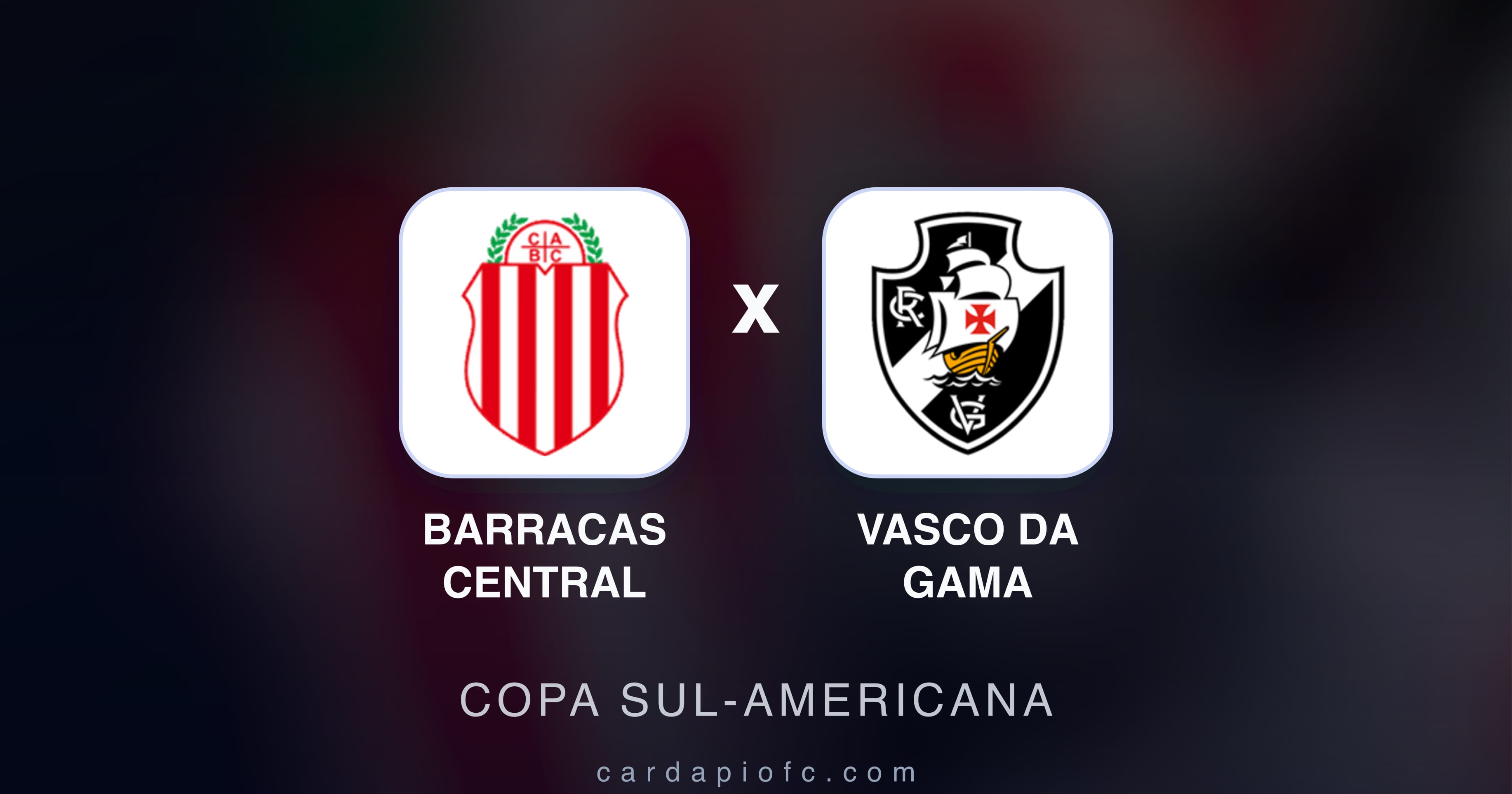 Imagen previa de Barracas Central vs Vasco da Gama (Copa Sul-Americana)