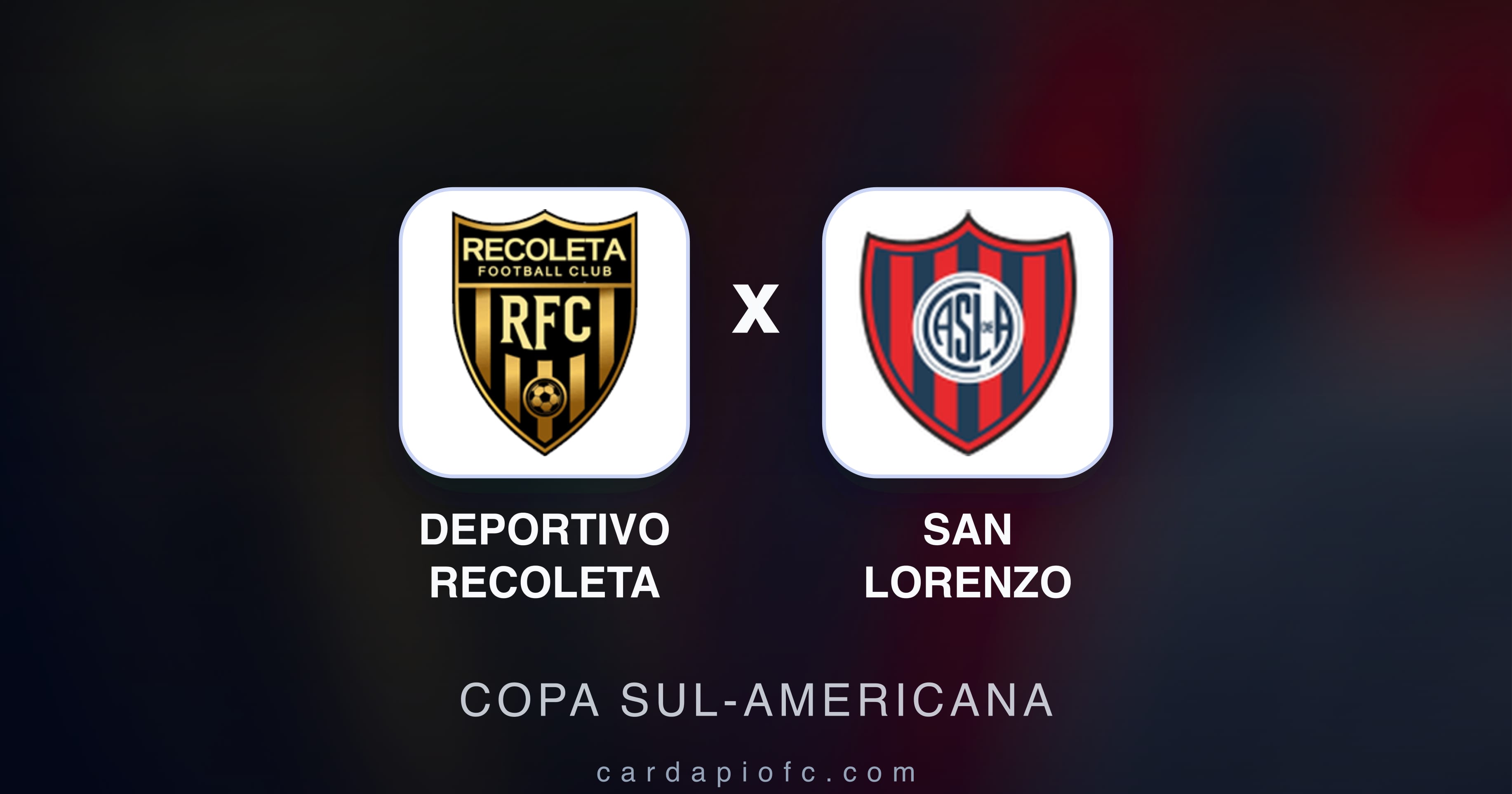 Imagen previa de Deportivo Recoleta vs San Lorenzo (Copa Sul-Americana)