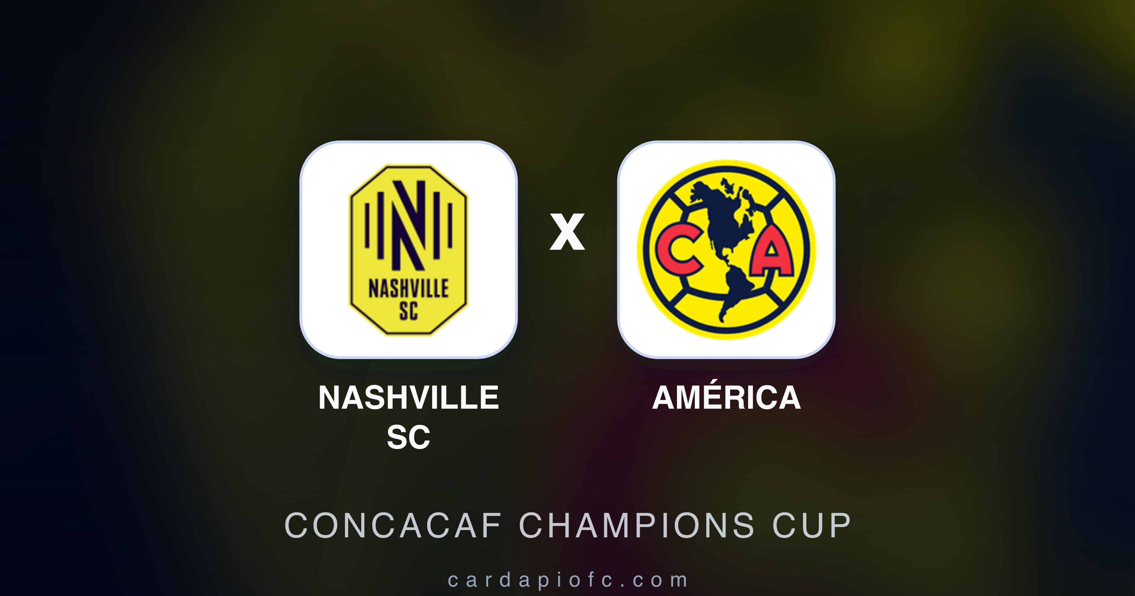 Imagen previa de Nashville SC vs América (CONCACAF Champions Cup)