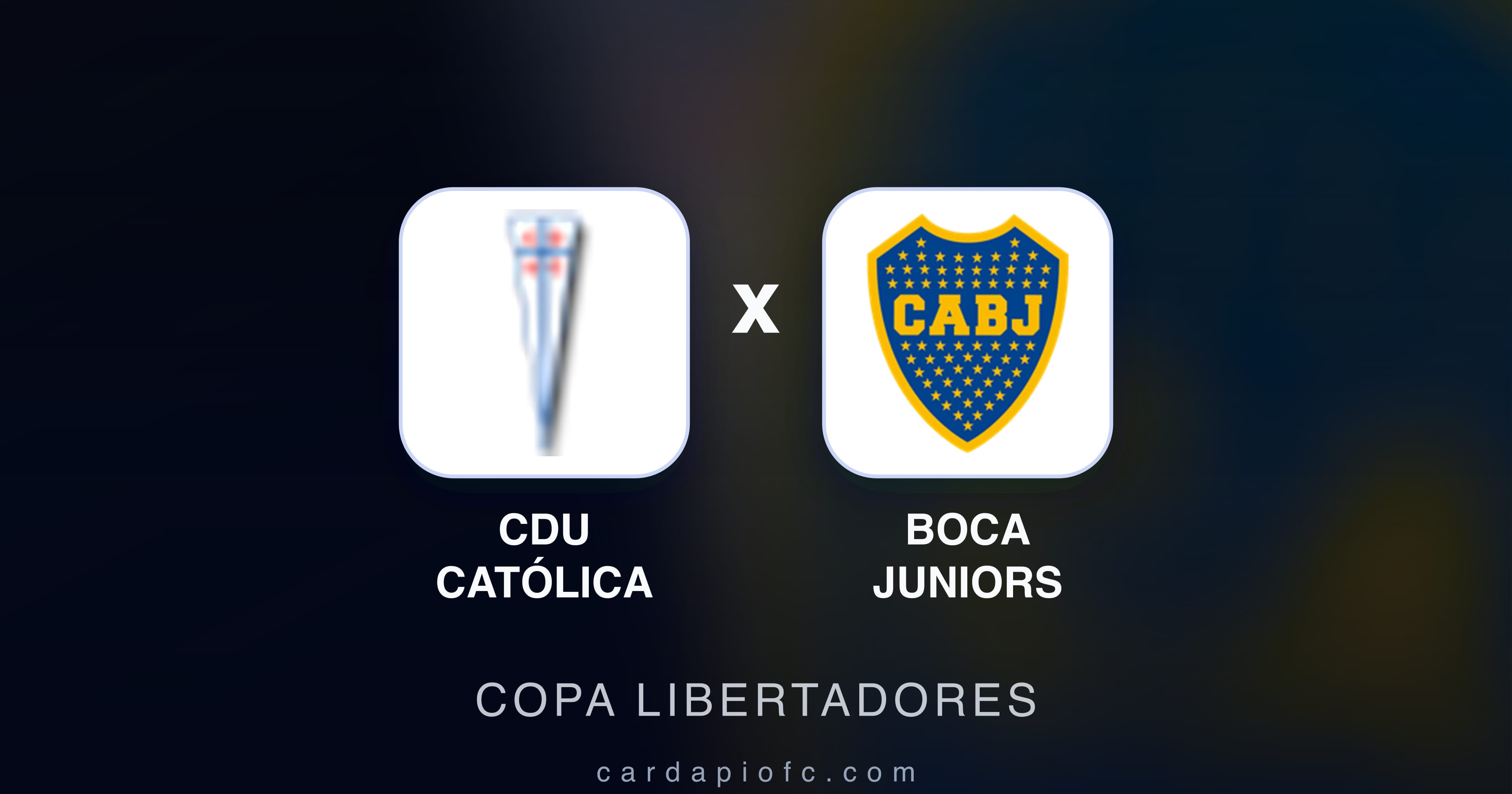 Imagen previa de CDU Católica vs Boca Juniors (Copa Libertadores)