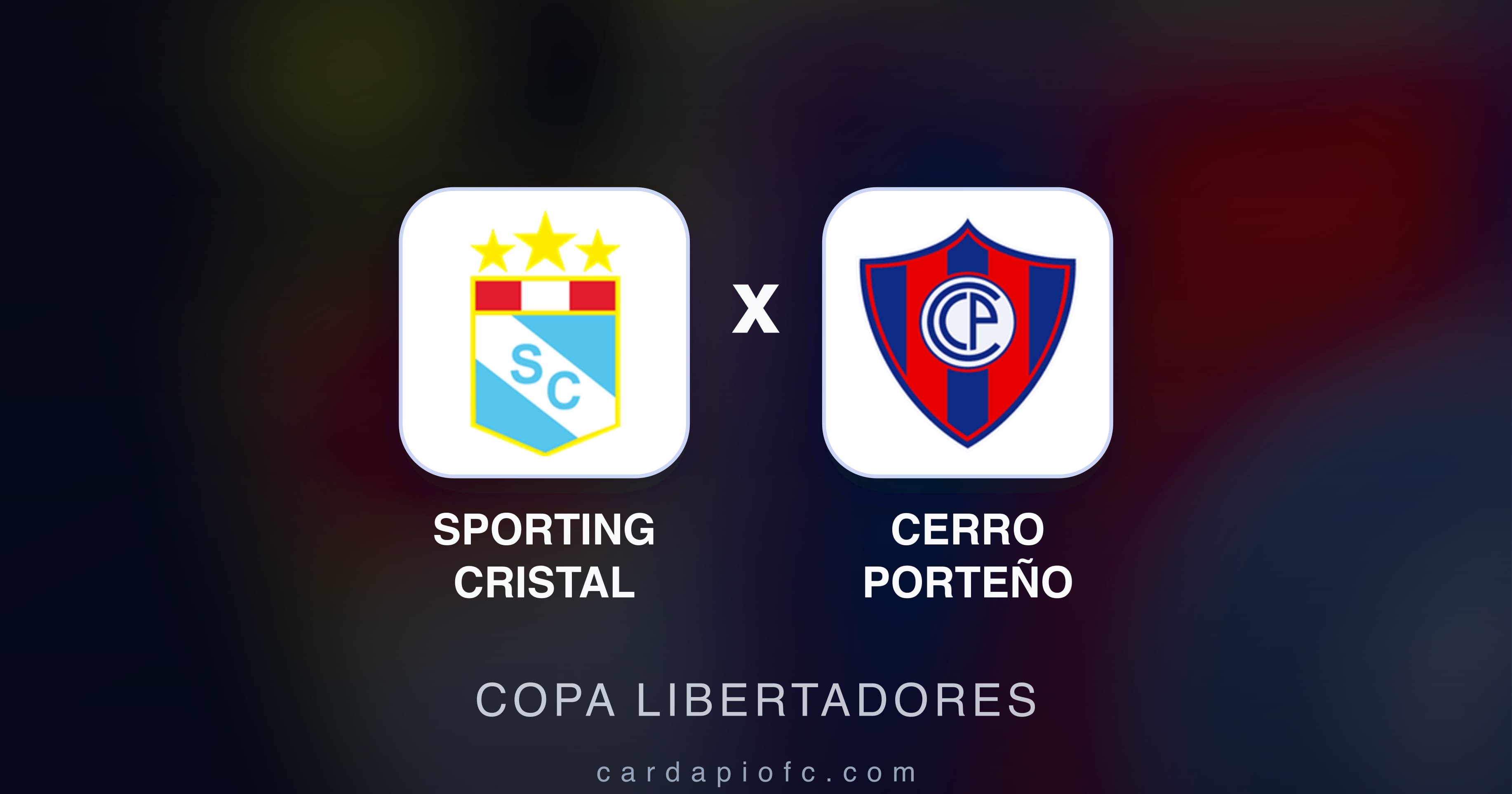 Imagen previa de Sporting Cristal vs Cerro Porteño (Copa Libertadores)