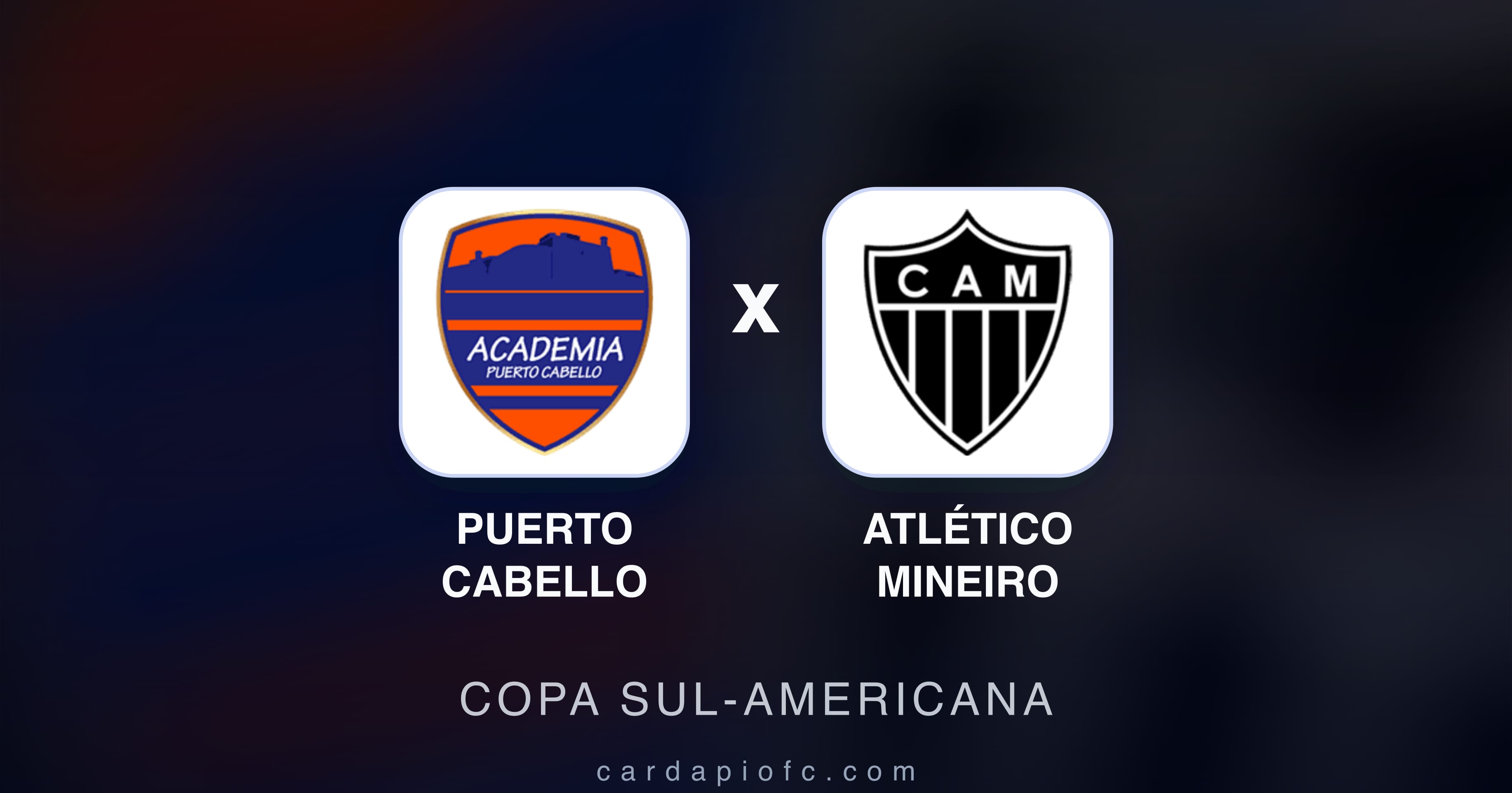 Imagen previa de Puerto Cabello vs Atlético Mineiro (Copa Sul-Americana)