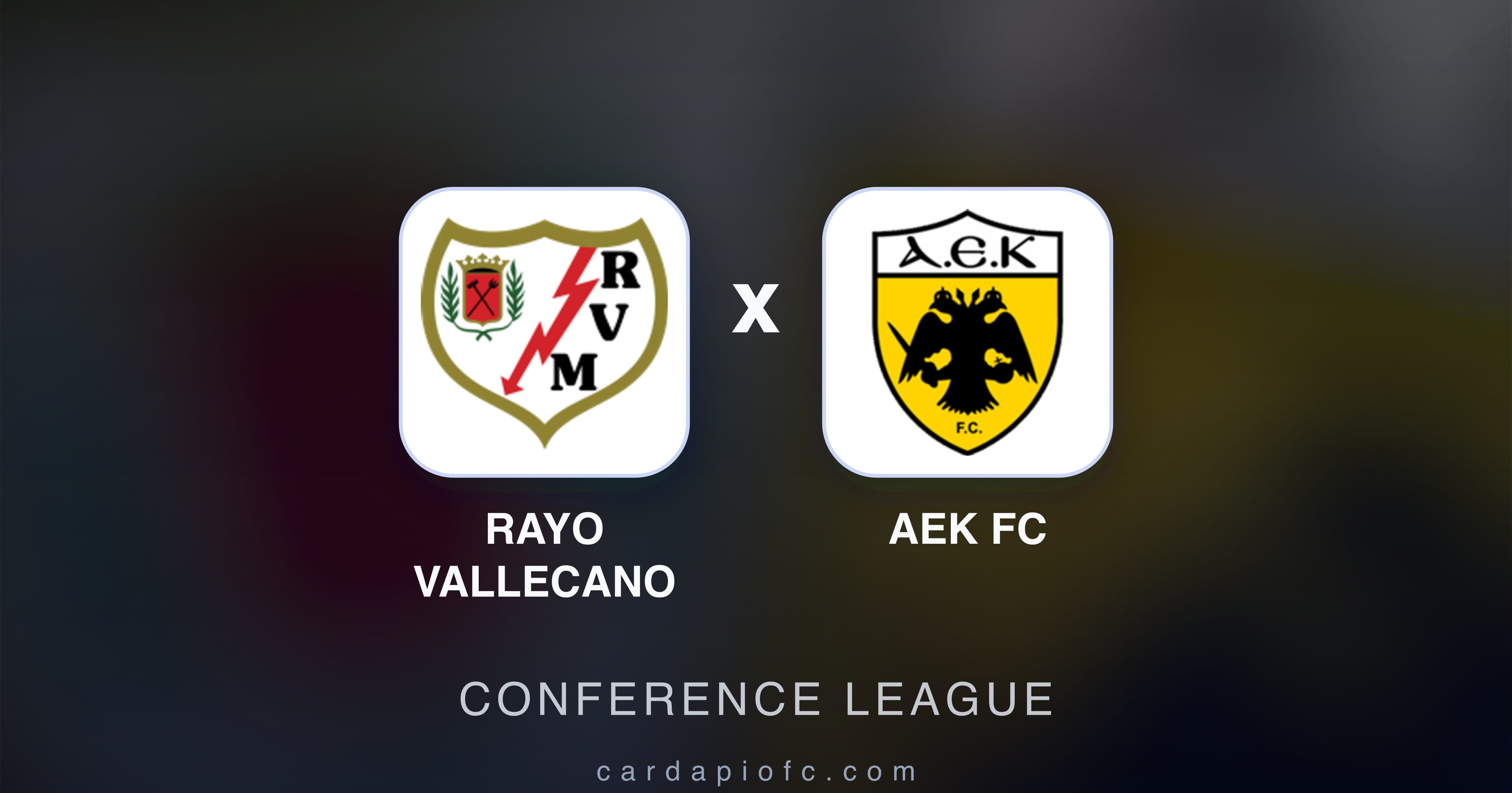 Imagen previa de Rayo Vallecano vs AEK FC (Conference League)