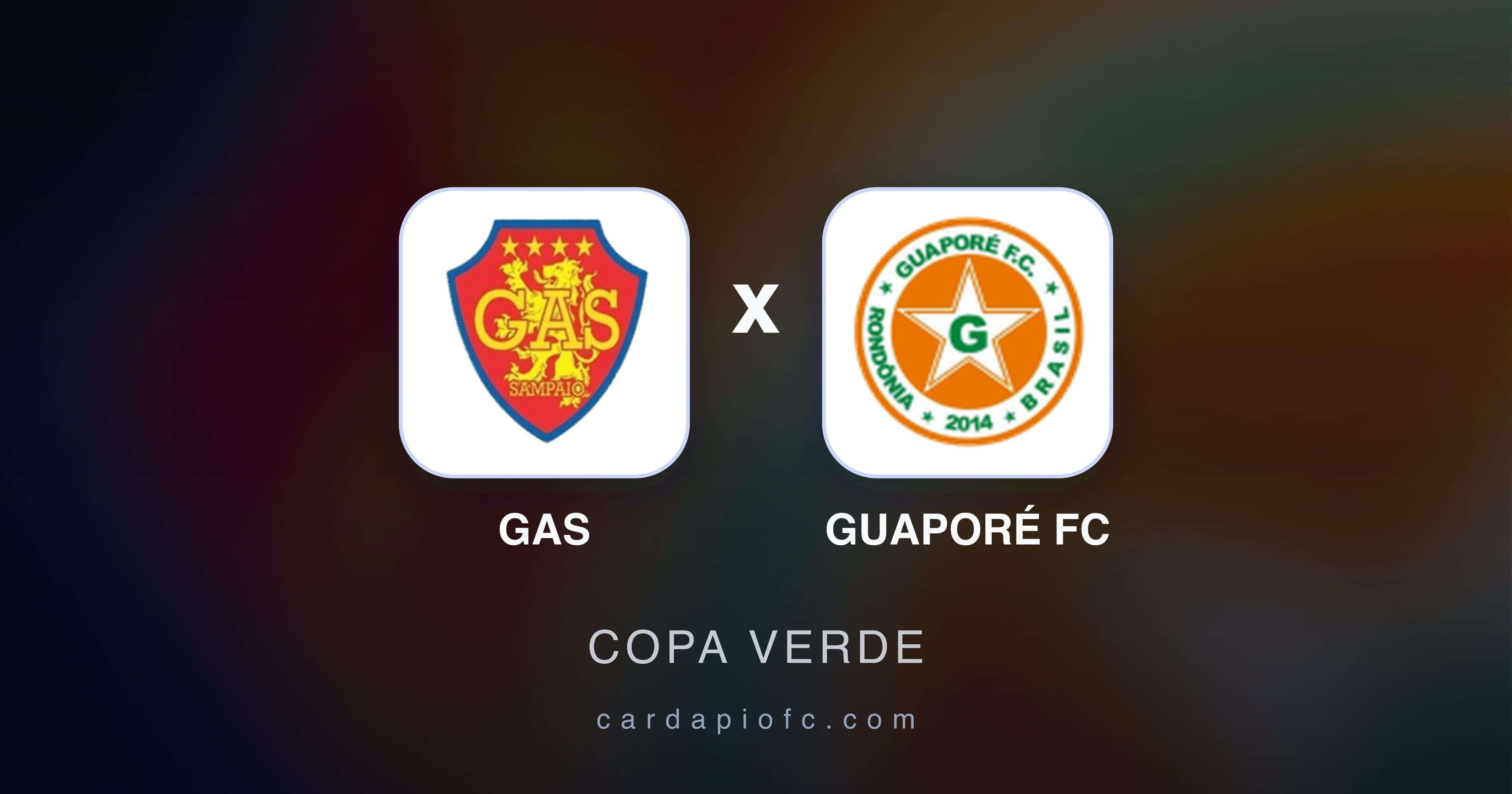 Imagen previa de GAS vs Guaporé FC (Copa Verde)