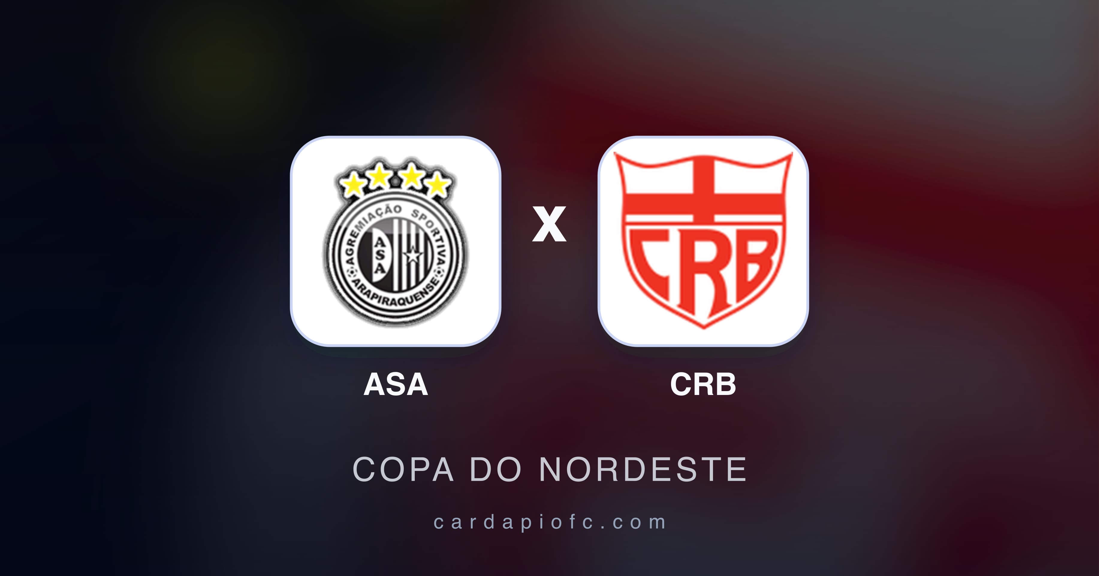 Imagen previa de ASA vs CRB (Copa do Nordeste)
