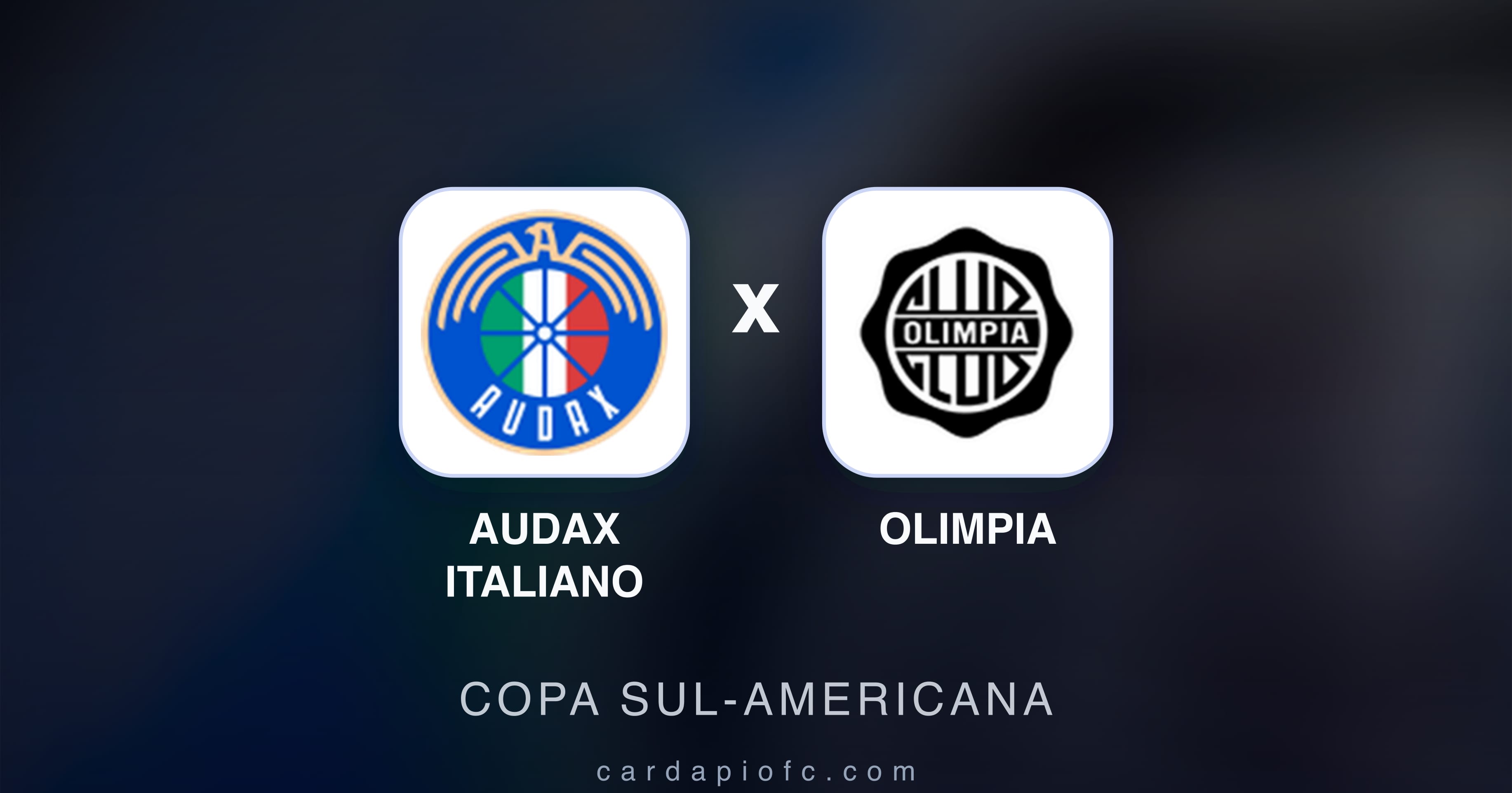 Imagen previa de Audax Italiano vs Olimpia (Copa Sul-Americana)