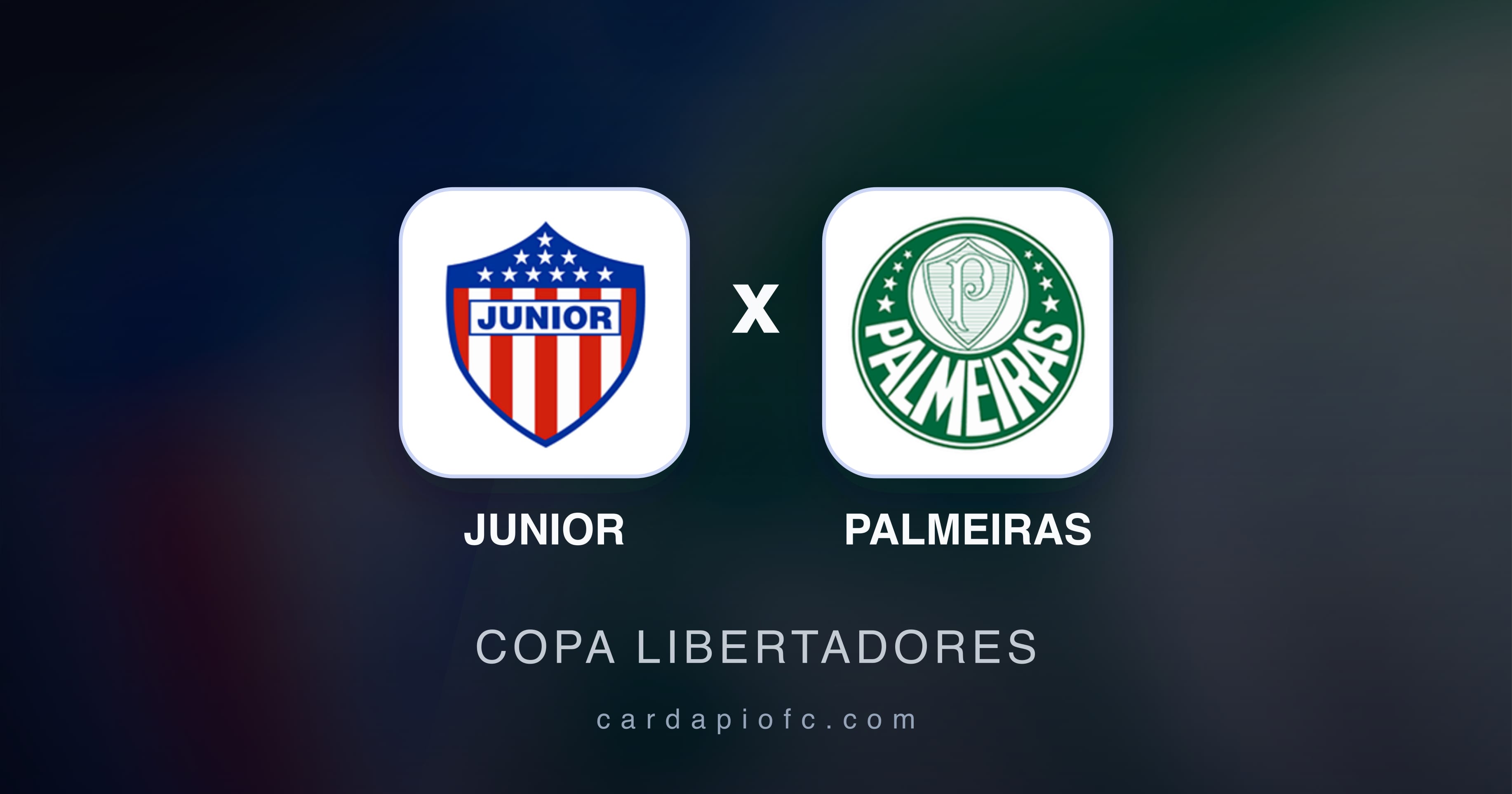 Imagen previa de Junior vs Palmeiras (Copa Libertadores)