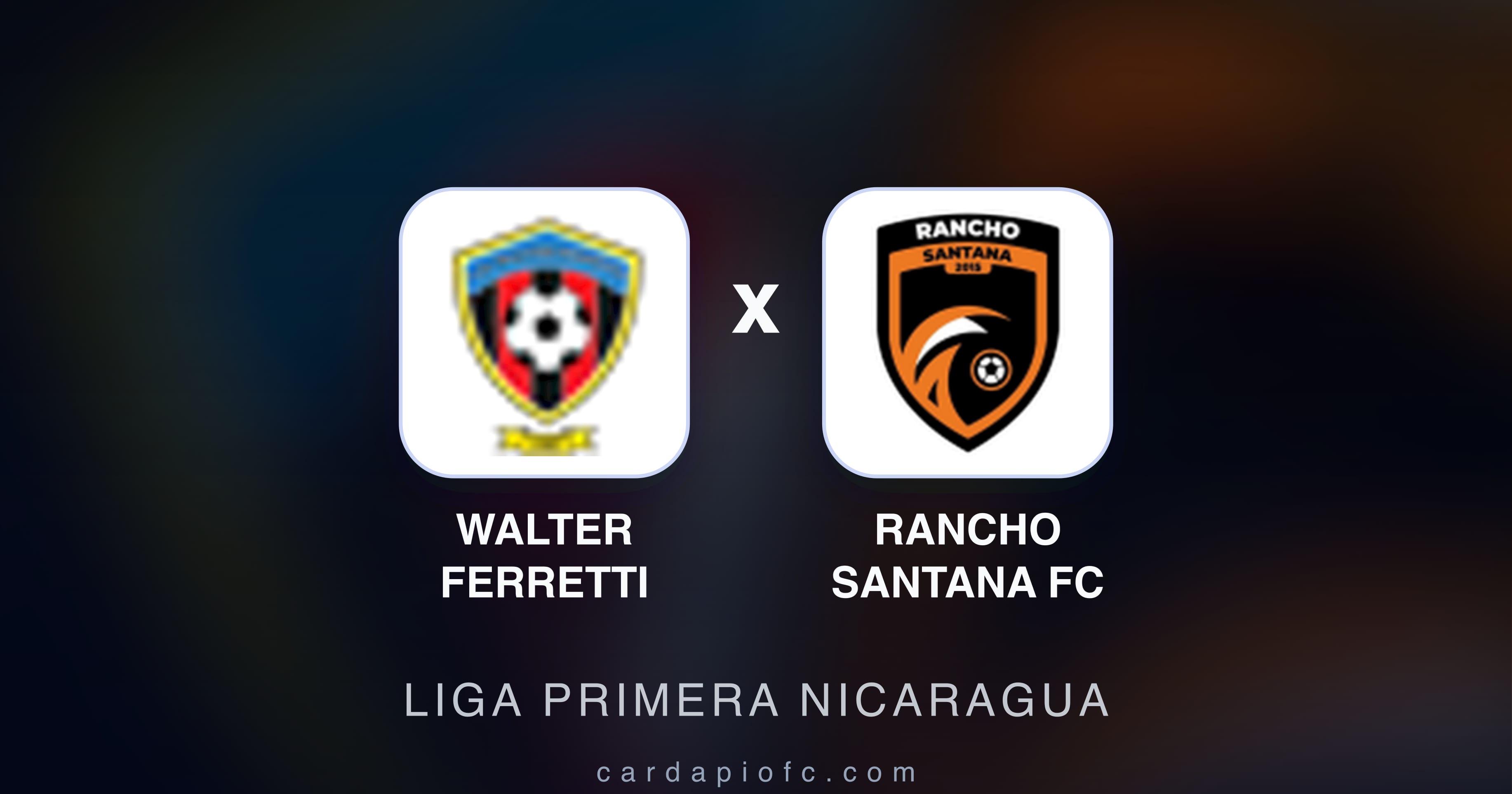 Imagen previa de Walter Ferretti vs Rancho Santana FC (Liga Primera Nicaragua)